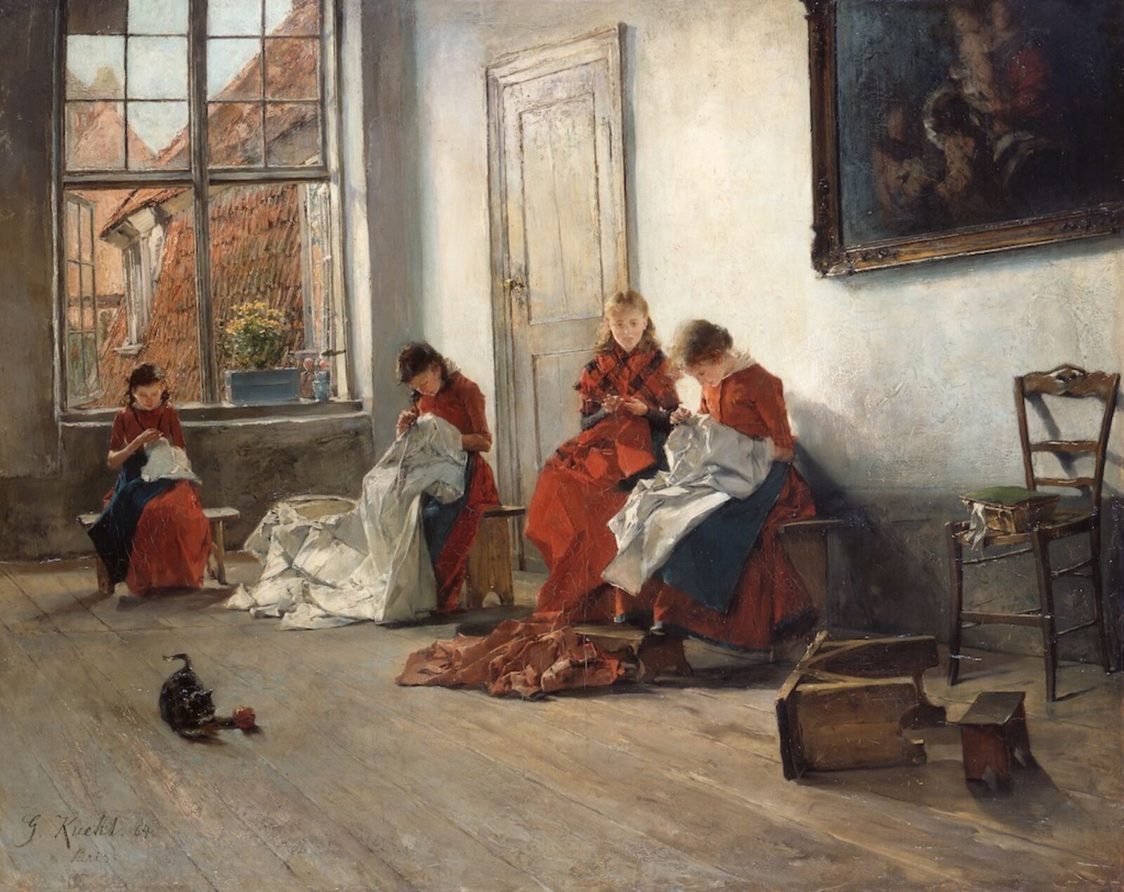  Fabrics were meticulously handcrafted: Gotthardt Kühl’s&nbsp; Orphans in Lübeck &nbsp;(1884) 
