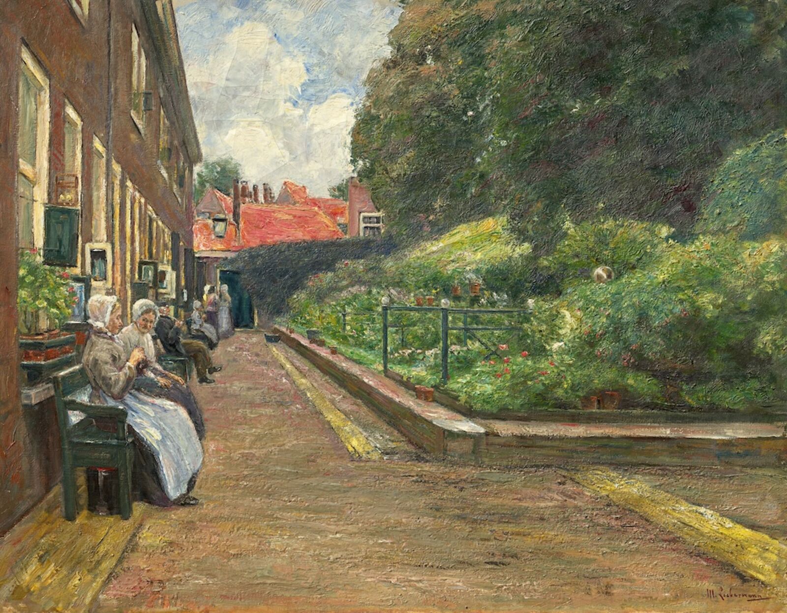  Max Liebermann, Stevenstift in Leiden, 1890 
