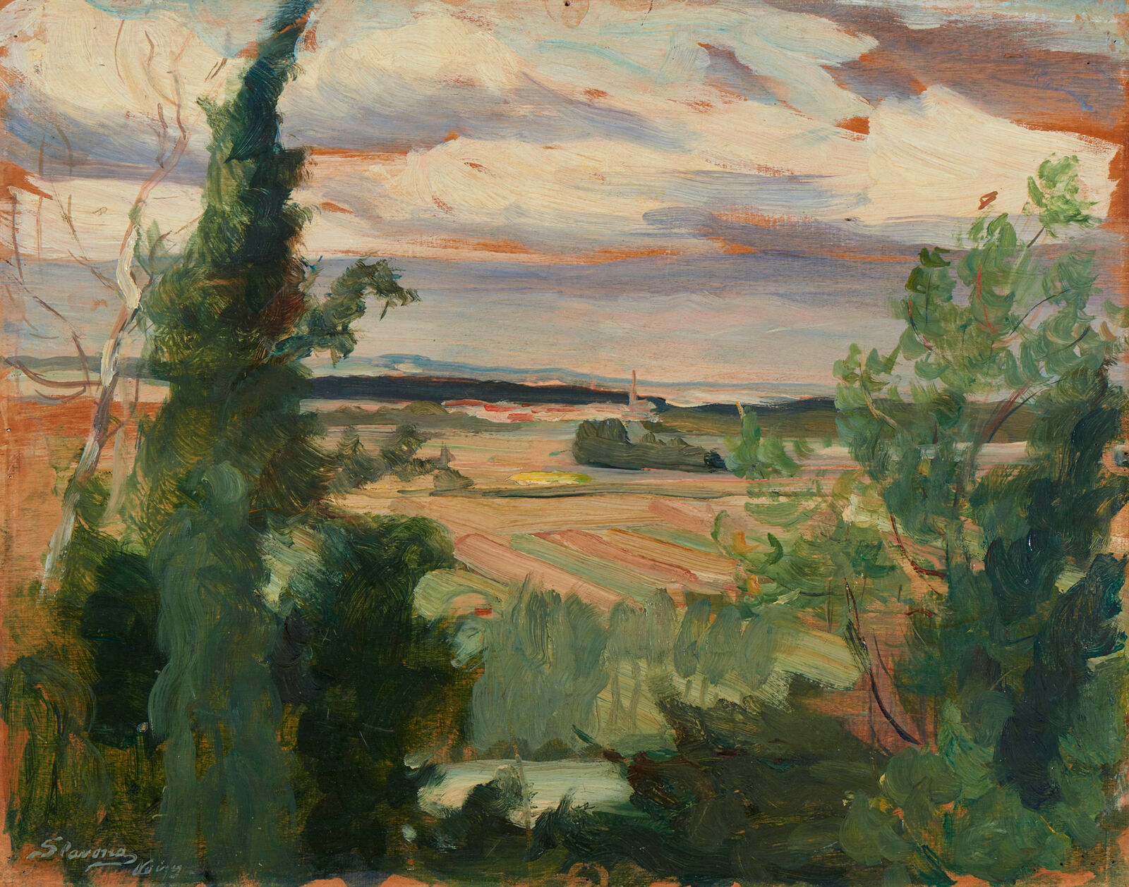 Maria Slavona,&nbsp; Landscape on the Oise,&nbsp; 1901–1906 
