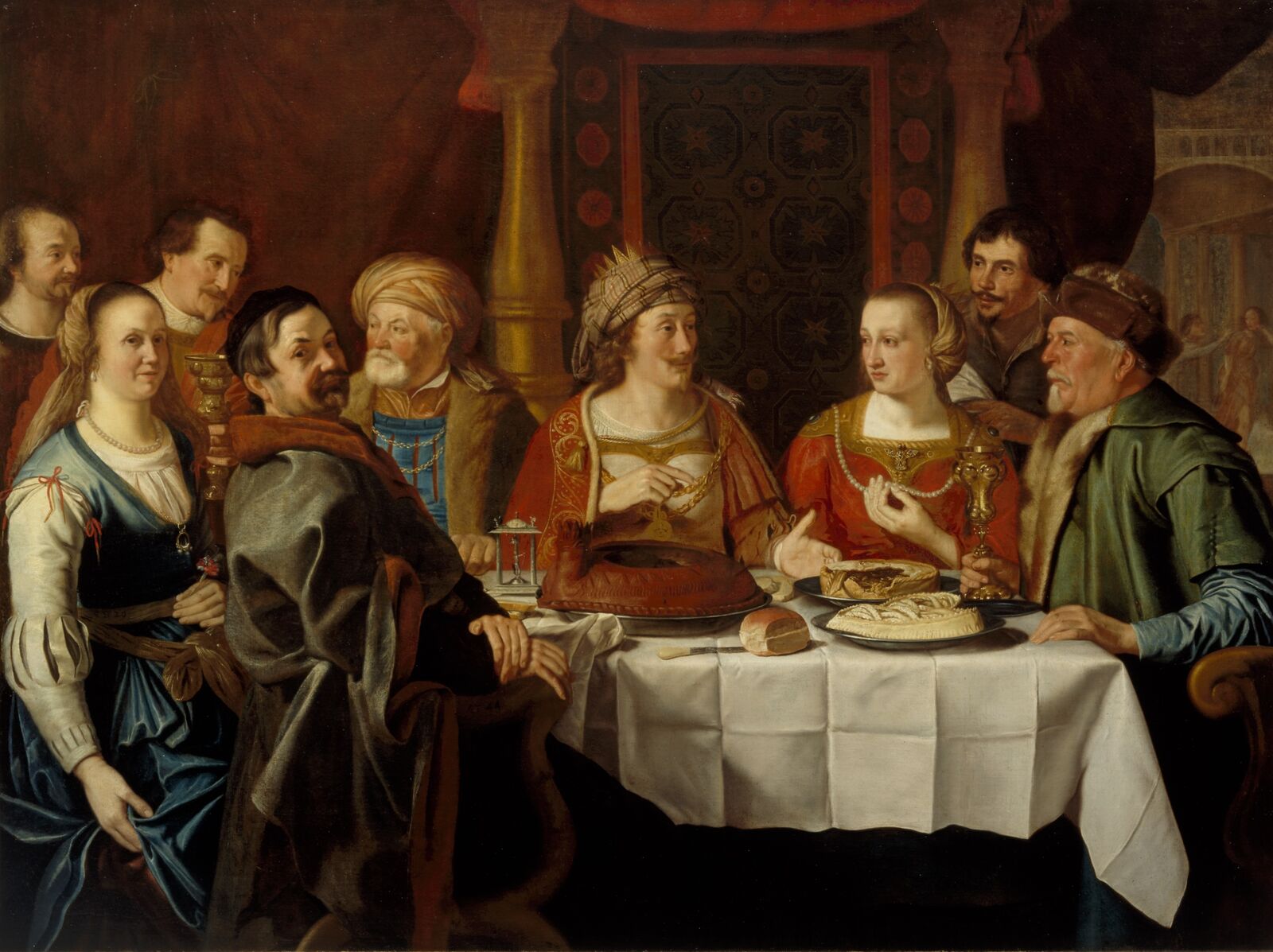 Jacob van Hasselt (?): The Wedding Feast of Grietje Hermans van Hasselt and Jochum Berntsen van Haecken, 1636, Centraal Museum Utrecht