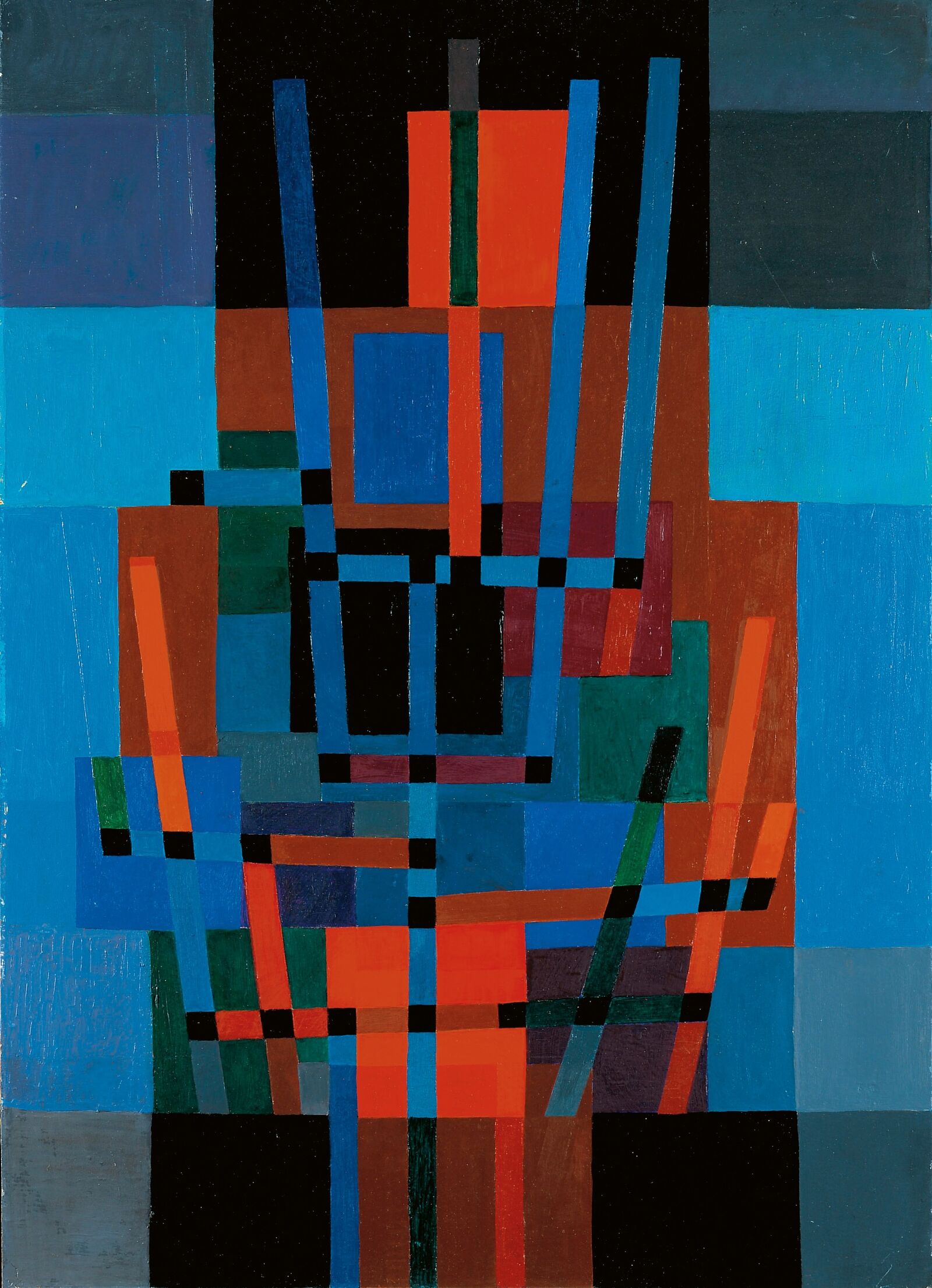 Während seiner Tätigkeit am Bauhaus in Weimar entwickelte Johannes Itten die Grundlagen seiner Farbtheorie.