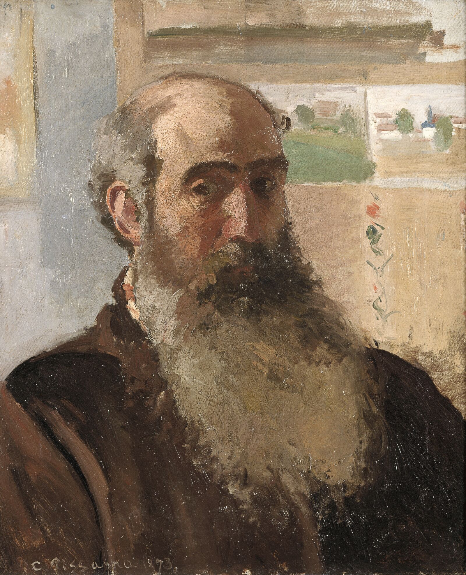 Pissarro seldom painted himself.