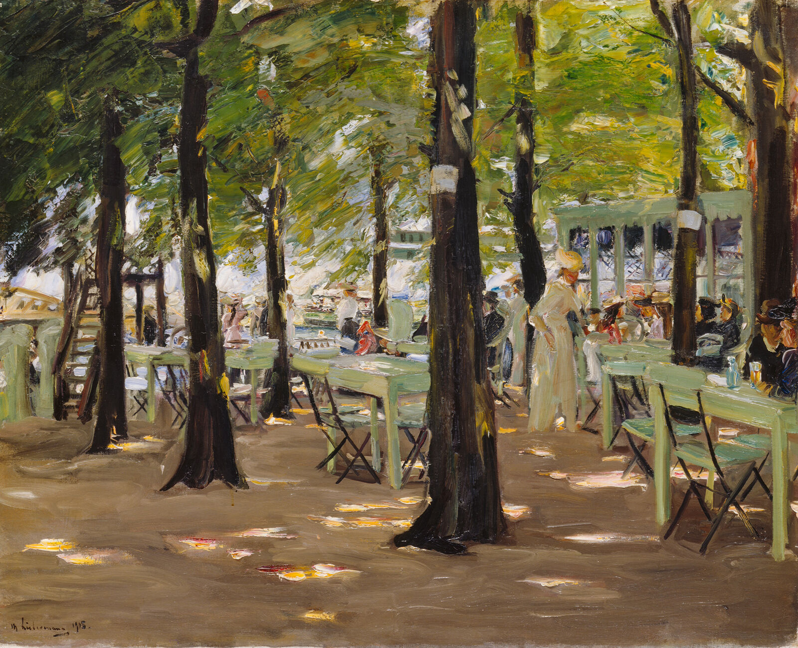  Max Liebermann,  Biergarten „De Oude Vink“ bei Leiden , 1905, Kunsthaus Zürich 
