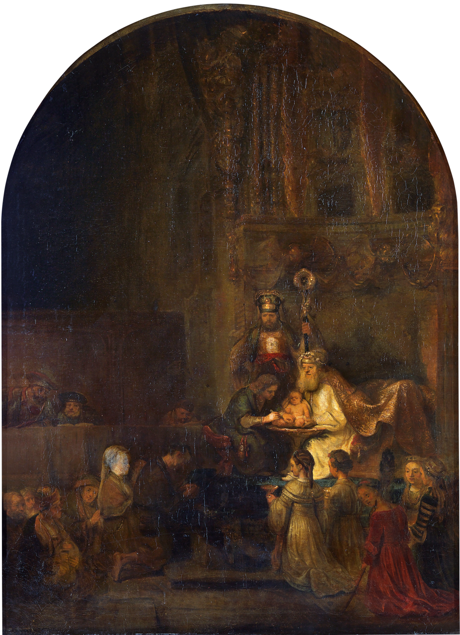 Rembrandt Harmensz. van Rijn and workshop (?):  The Circumcision of Christ,  ca. 1646 or later, Herzog Anton Ulrich-Museum, Braunschweig, Kunstmuseum des Landes Niedersachsen