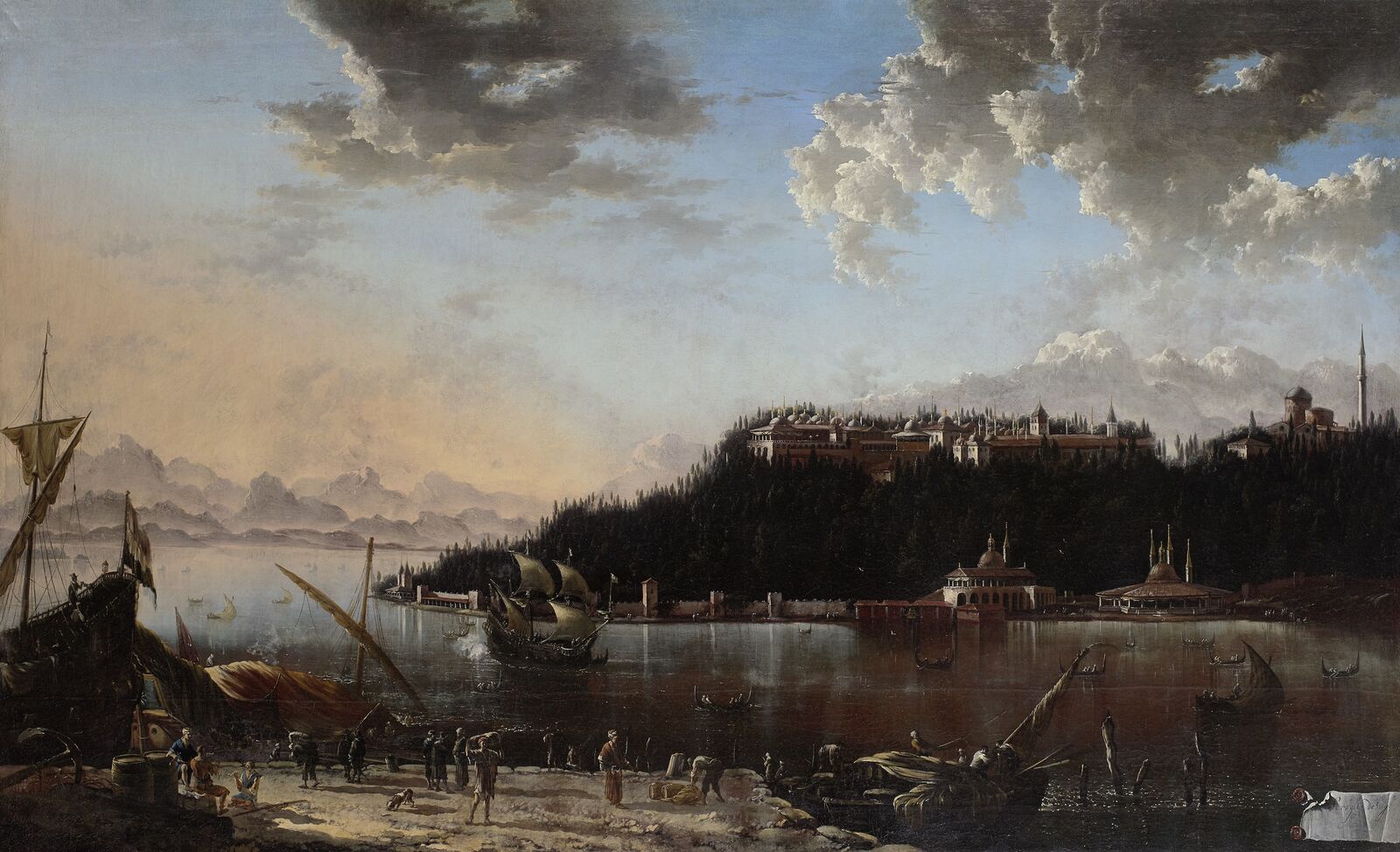 Hans de Jode:  View of the Tip of the Seraglio with Topkapı Palace,  1659, Kunsthistorisches Museum Wien, Vienna
