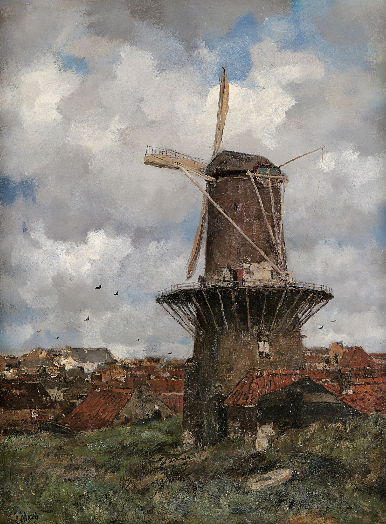 Jacob Maris: Stone Mill, ca. 1890, Kunstmuseum Den Haag, The Hague, acquired from Mr. E.H. Crone with support of the Rembrandt Association