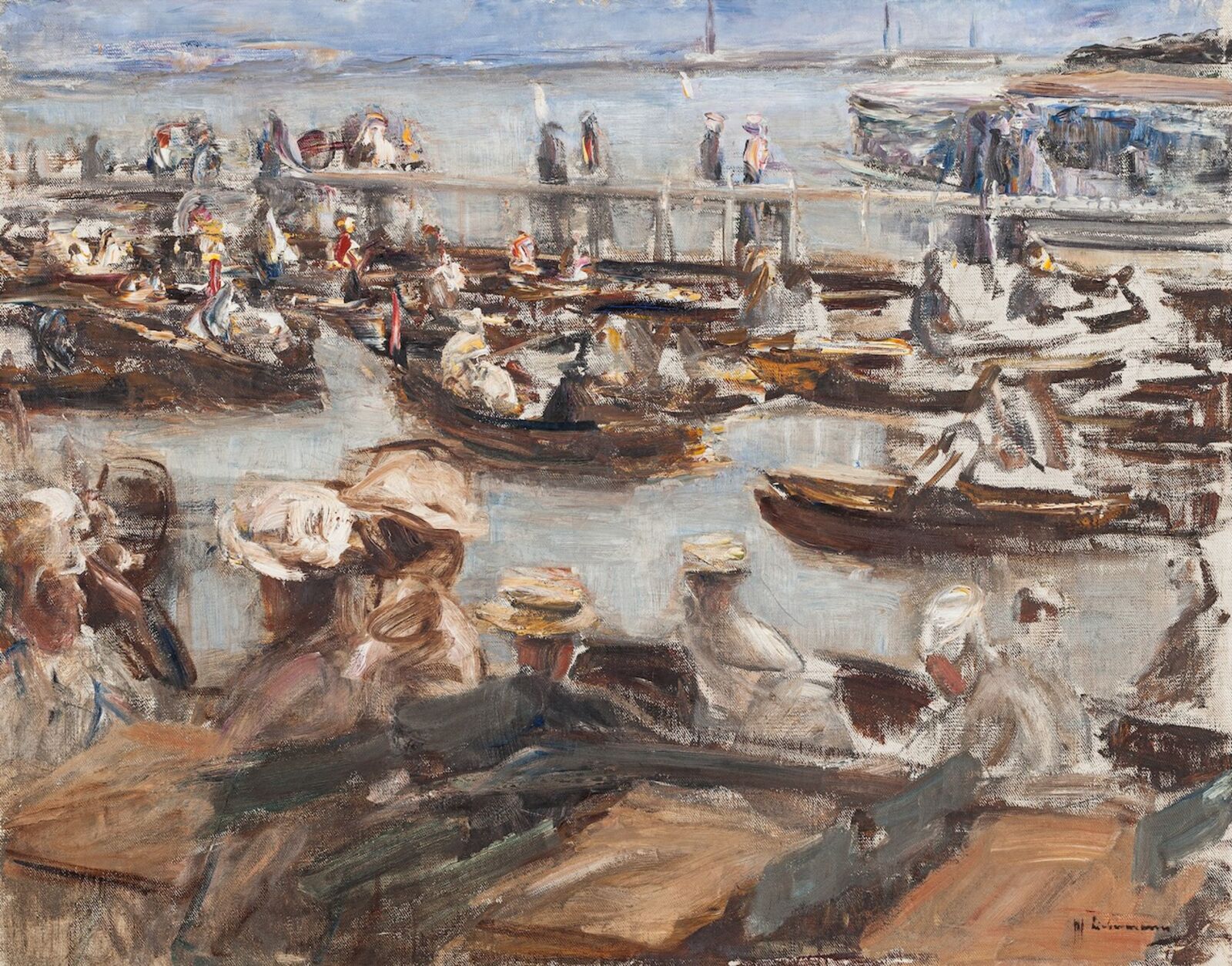  Max Liebermann,  Summer Evening on the Alster ,&nbsp;1909 
