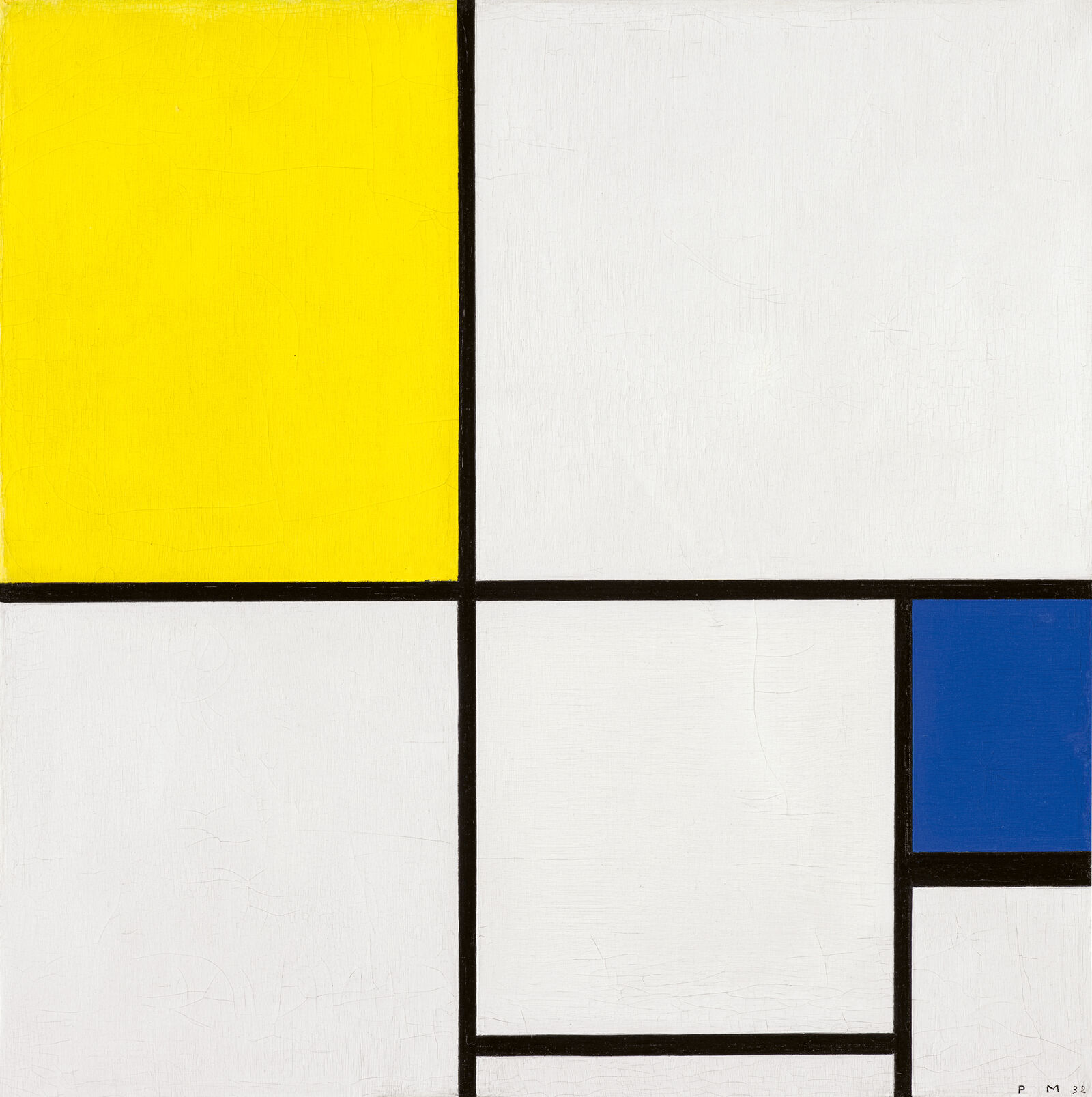 Piet Mondrian hatte sich intensiv mit Goethes Farbenlehre von 1810 beschäftigt. Blau und Gelb kommt darin eine besondere Rolle zu, denn sie stehen laut Goethe für das fundamentale Prinzip von Dunkelheit und Licht. 