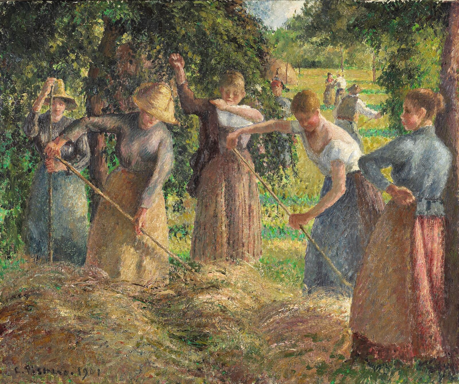 Camille Pissarro: Heuernte bei Éragny, 1901, National Gallery of Canada, Ottawa, erworben 1946