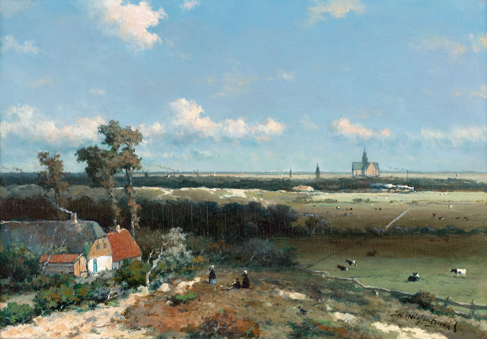 Fig 5 Jan Hendrik Weissenbruch: View of Haarlem, um 1845-1848, Kunstmuseum Den Haag, erworben von E.H. Crone mit Unterstützung der Vereniging Rembrandt