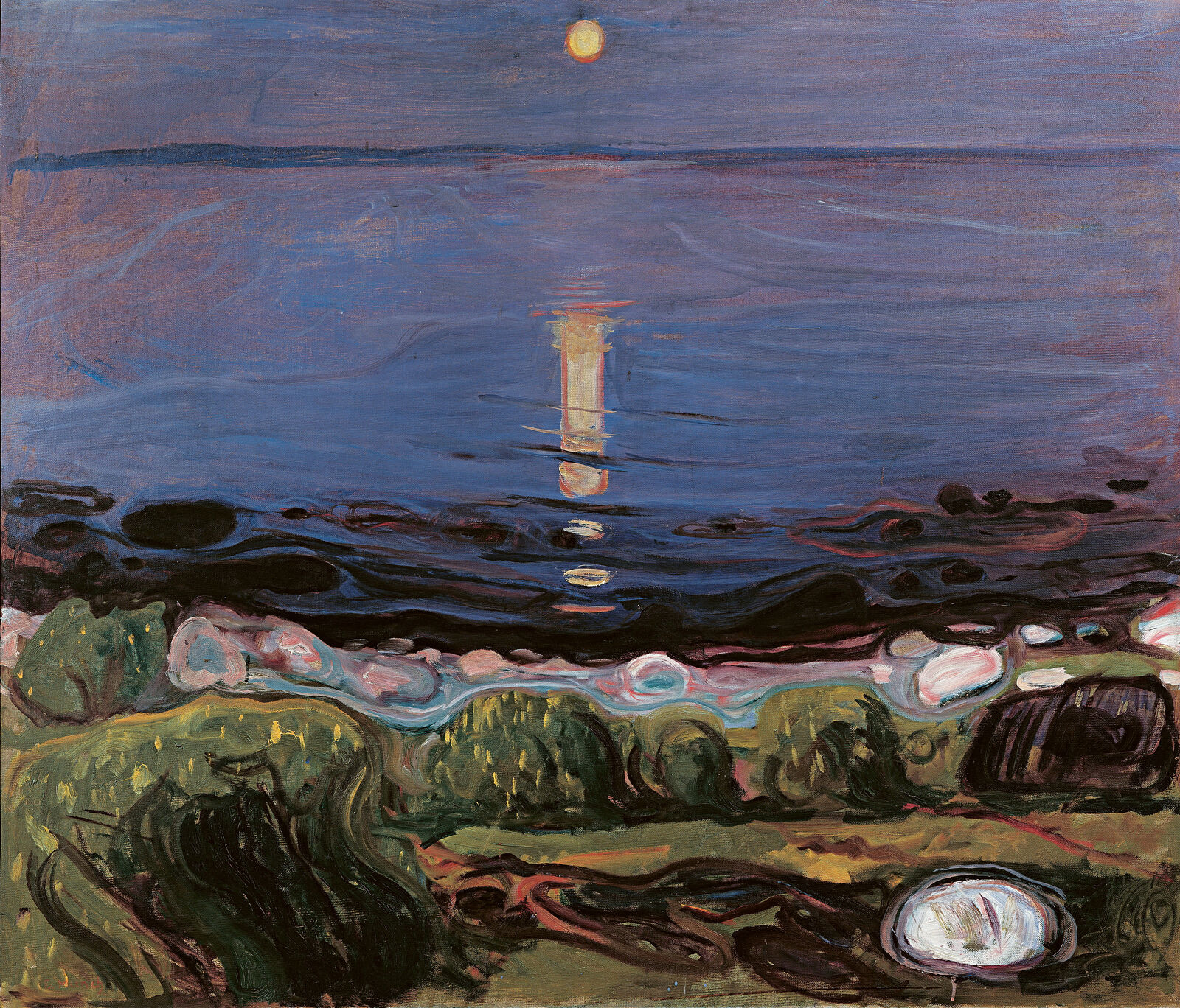 Edvard Munch: Sommernacht am Strand , 1902/03