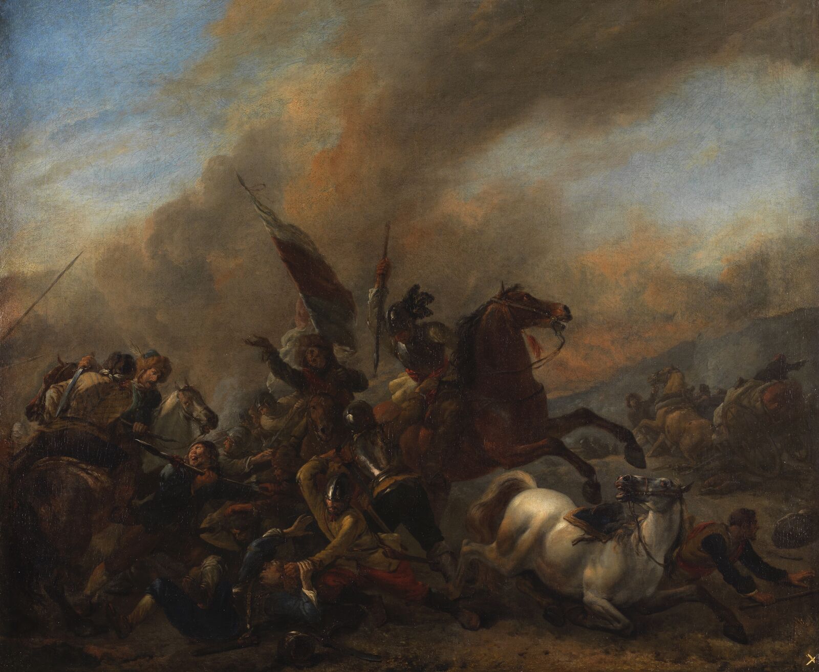 Philips Wouwerman:  Skirmish among Enemy Troops,  1648 – 49, Museo Nacional del Prado, Madrid