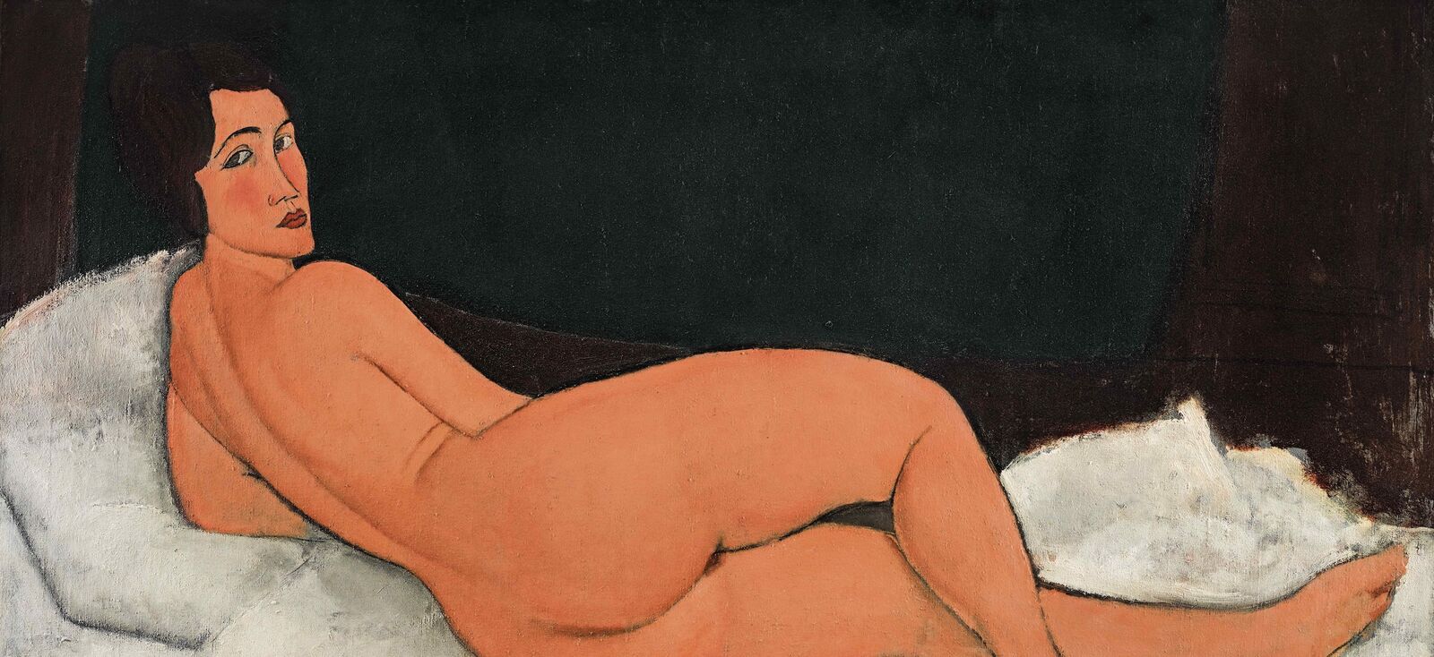 Amedeo Modigliani: Reclining Nude (on the Left Side) (Detail) , 1917