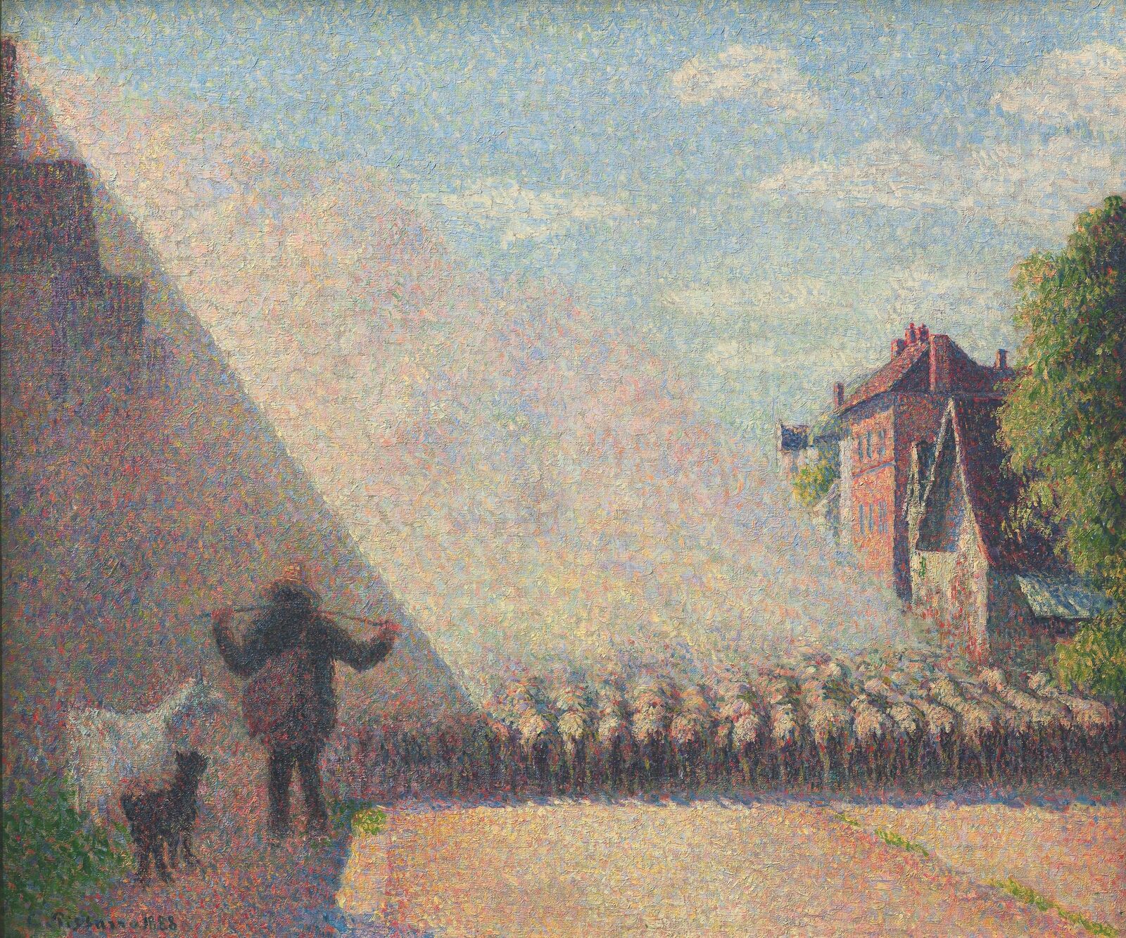 Camille Pissarro: Die Schafherde, Éragny, 1888, Privatsammlung, © akg-images / Cameraphoto