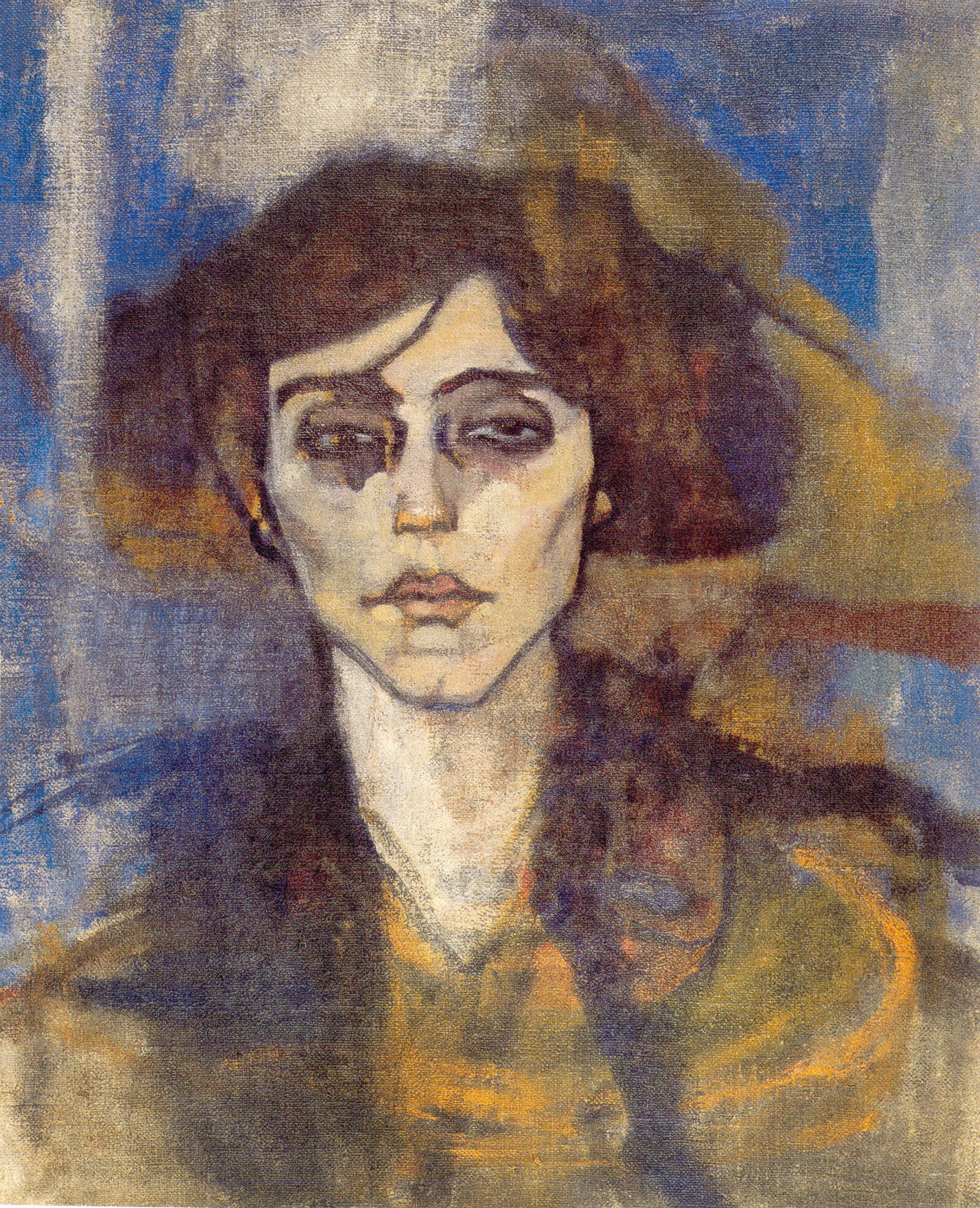 Modigliani hat Leinwände oft mehrfach verwendet. Die eine Seite zeigt die Amerikanerin Leontine Phipps, die sich den Künstlernamen Maud Abrantès gab. Modigliani porträtiert die vom Morphium gezeichnete Freundin im Jahr 1908. 