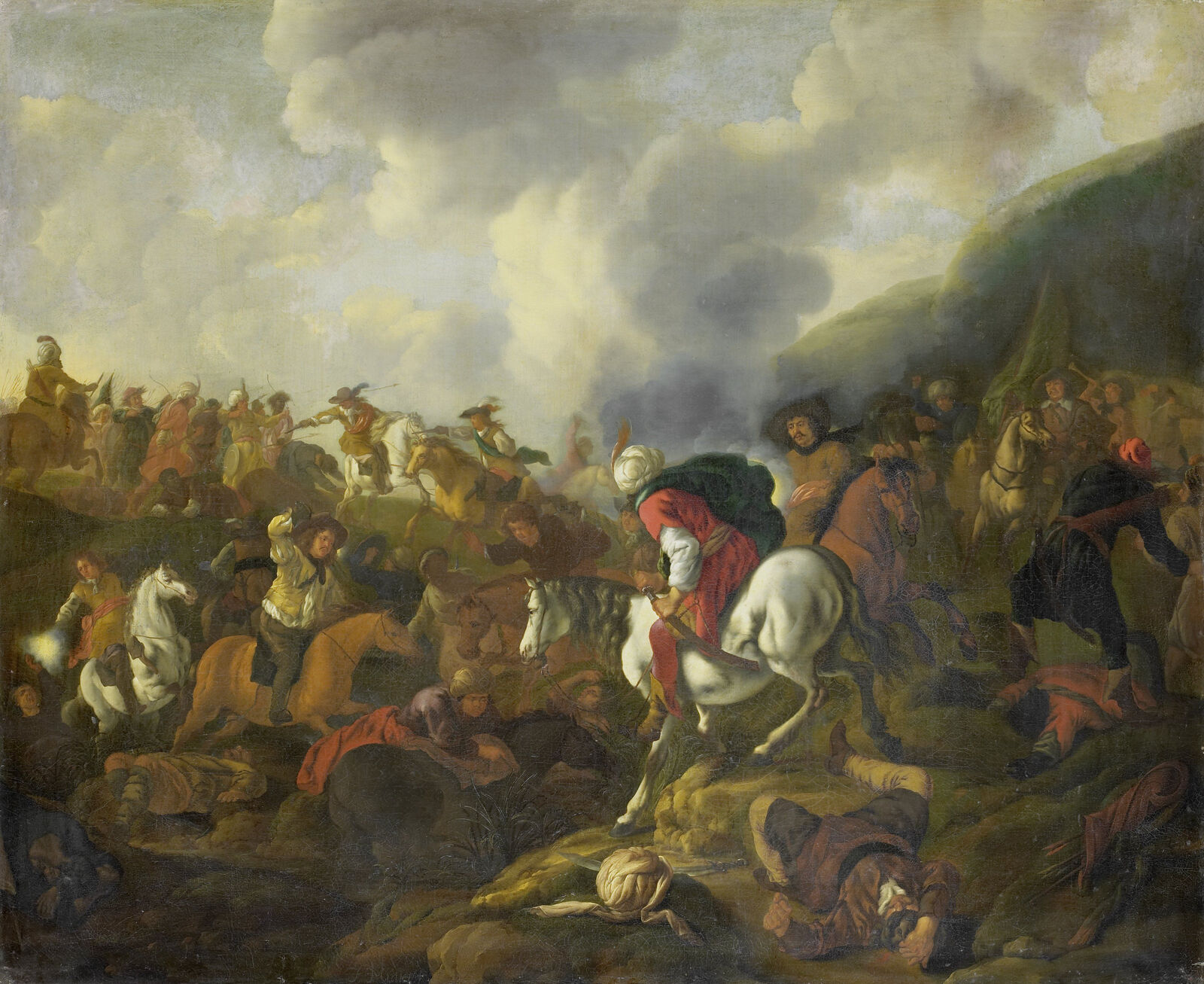 Jacques Muller:  A Cavalry Encounter between Turkish Troops and the Troops of the Habsburg Empire,  ca. 1645 – 73, Rijksmuseum, Amsterdam