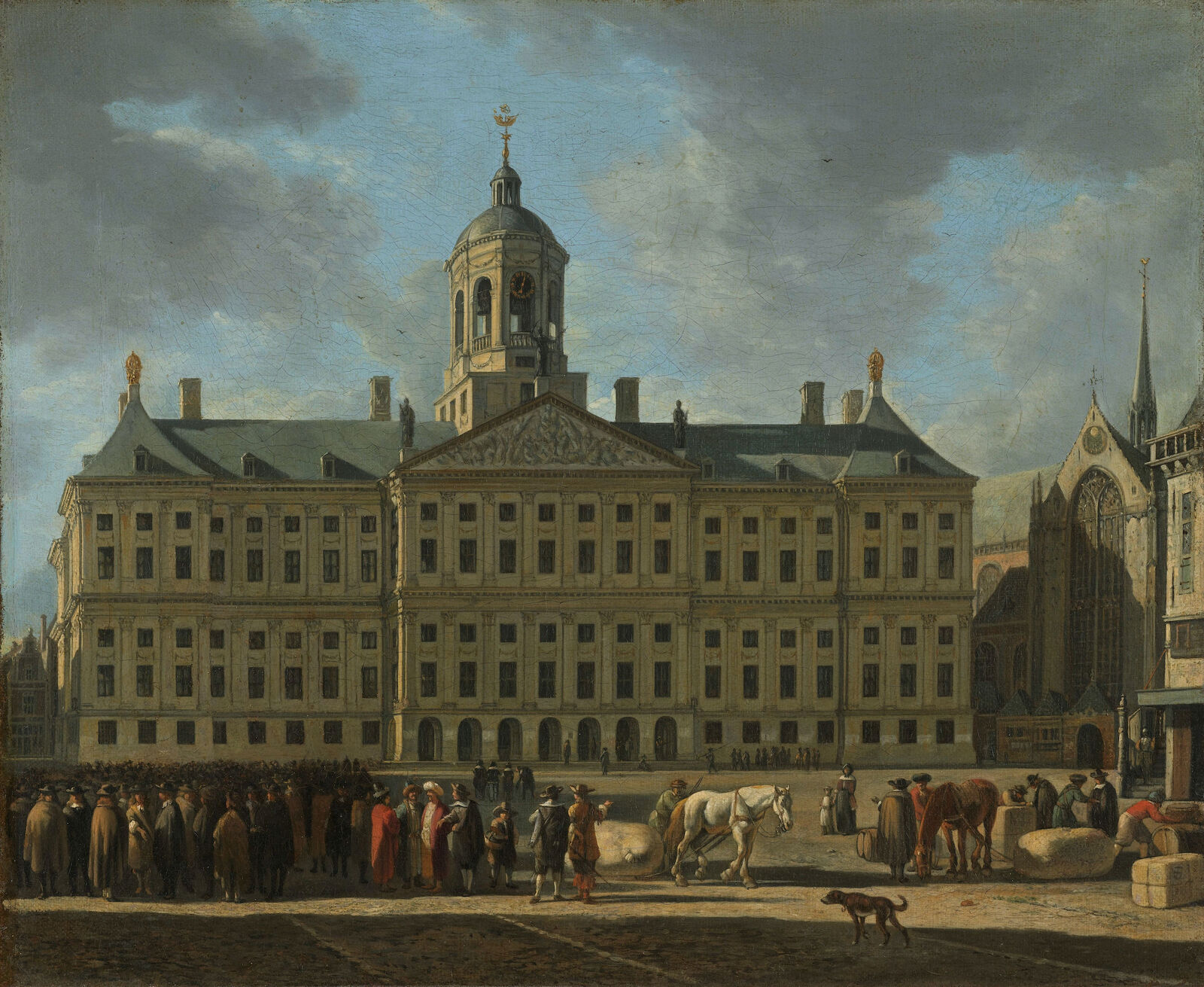 Gerrit Adriaensz Berckheyde:  The Town Hall on Dam Square in Amsterdam,  1672, Rijksmuseum, Amsterdam