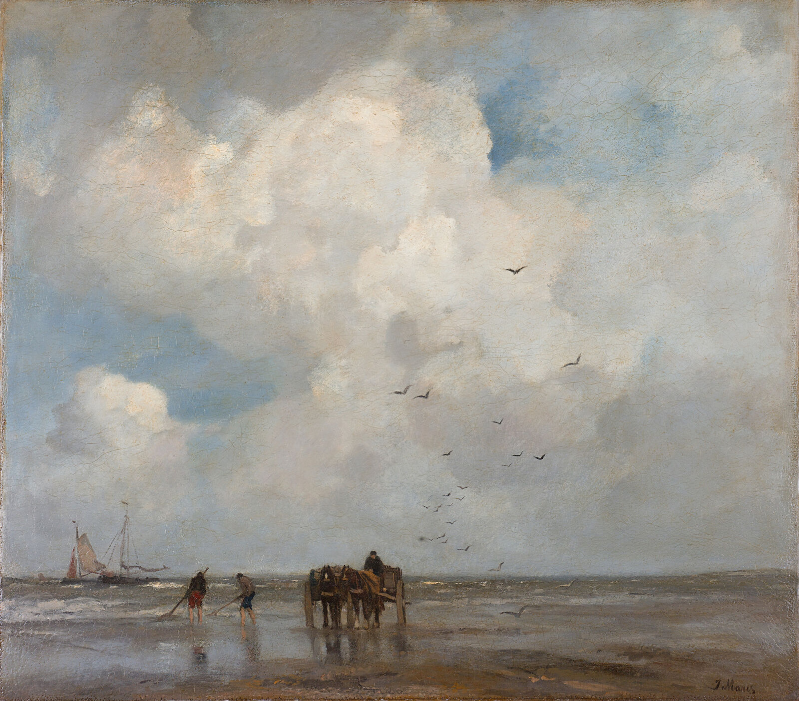 Fig 1 Jacob Maris: Shellfishing, 1885, Rijksmuseum, Amsterdam, Mr and Mrs Drucker-Fraser Bequest, Montreux