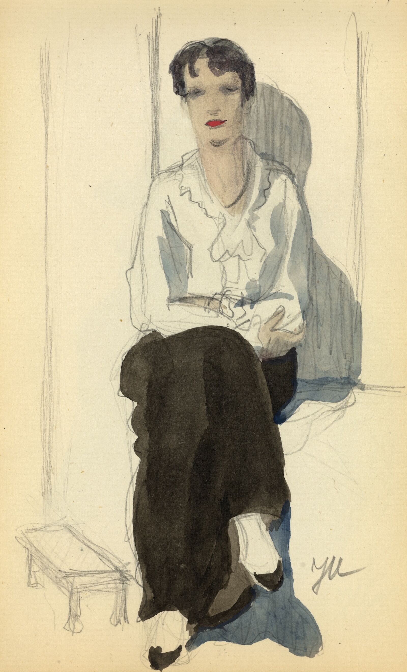 Jeanne Mammen: Skizzenbuch II, Blatt 38 , 1910-1914