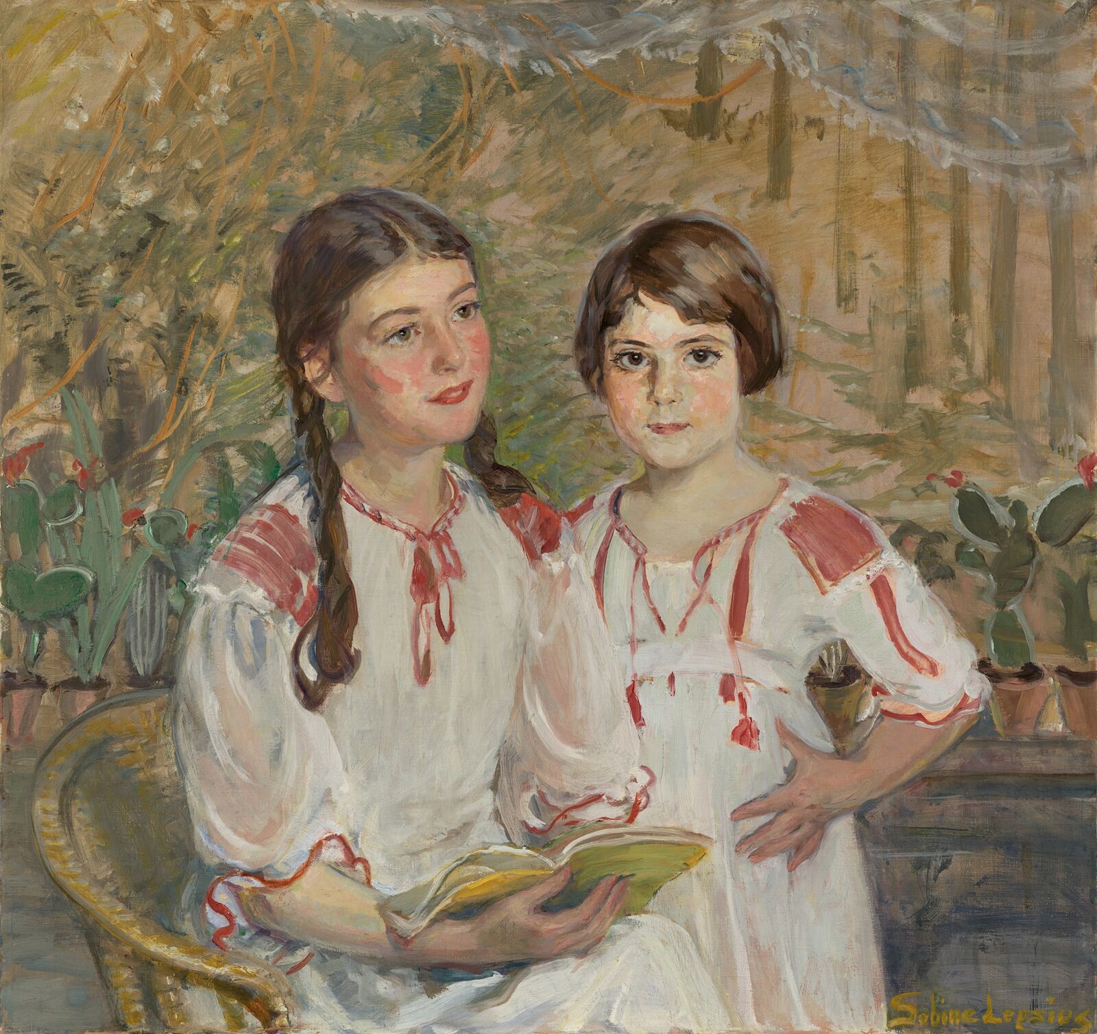  Sabine Lepsius,  Doppelportrait der Geschwister Cornelia (geb. 1921) und Charlotte Hahn (geb. 1926) , 1932, Jüdisches Museum Berlin 
