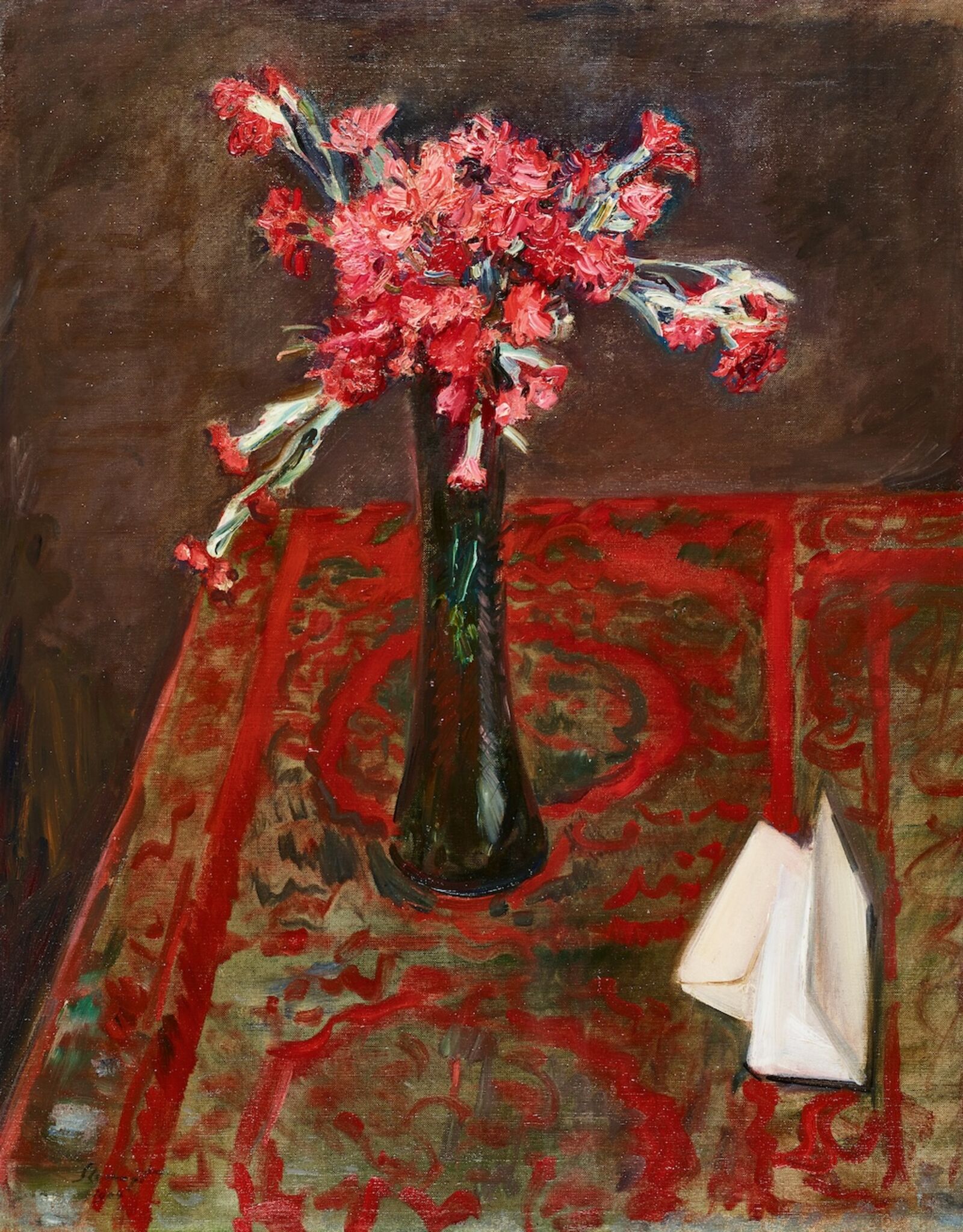  Max Slevogt,&nbsp; Red Carnations , 1904 

