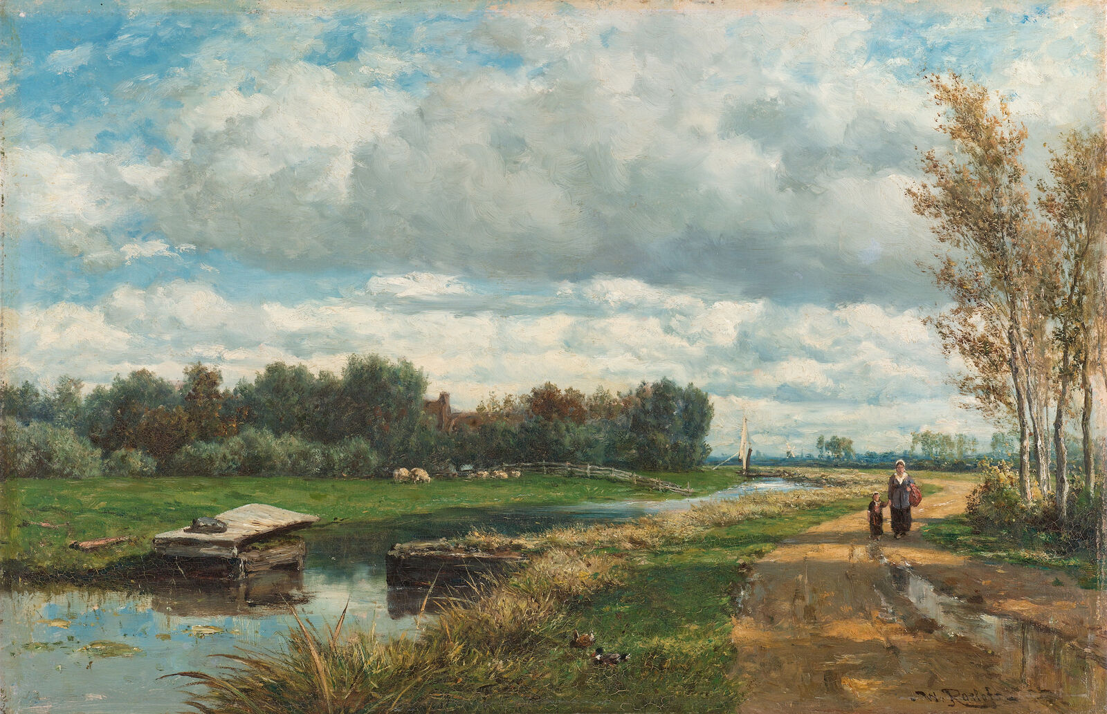Fig 3 Willem Roelofs: Landscape in the Environs of The Hague, ca. 1870–75, Rijksmuseum, Amsterdam