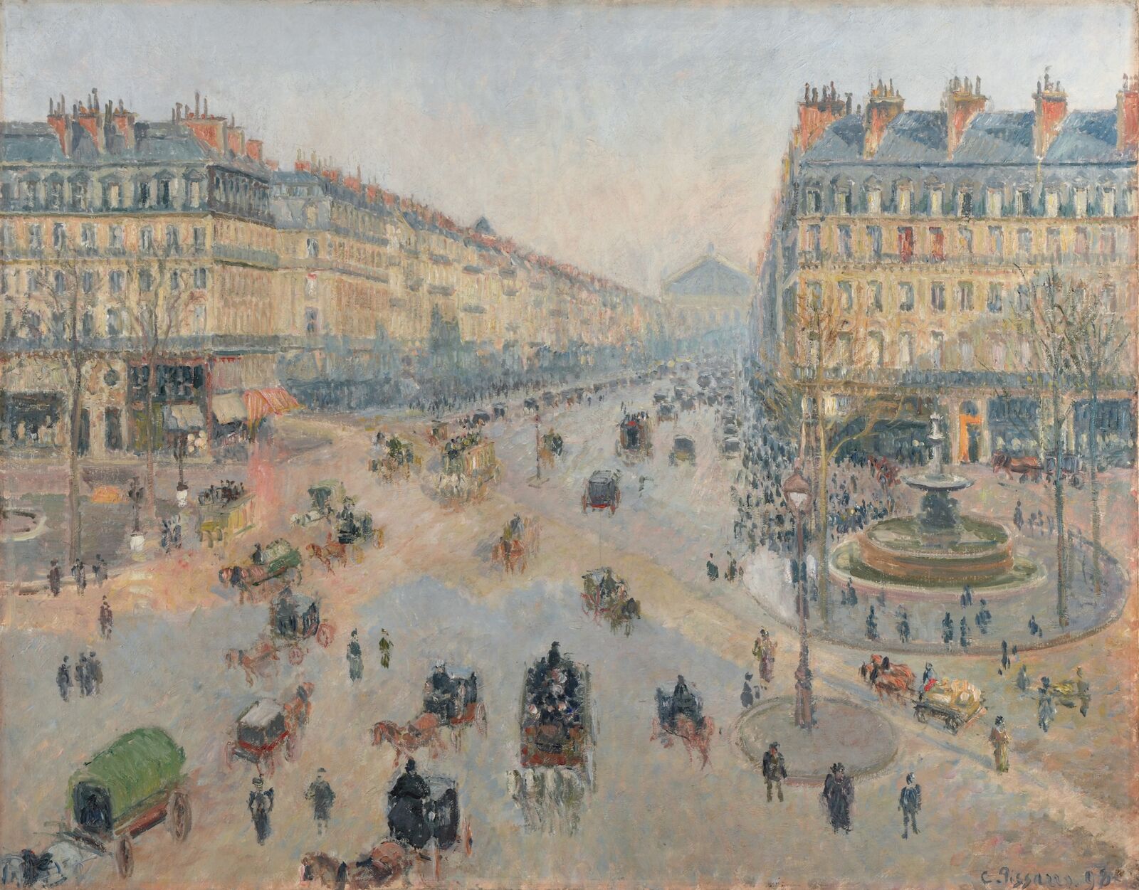 Avenue de l’Opéra, 1898, Musée des Beaux-Arts de la Ville de Reims, Vermächtnis Henry Vasnier, 11/1907