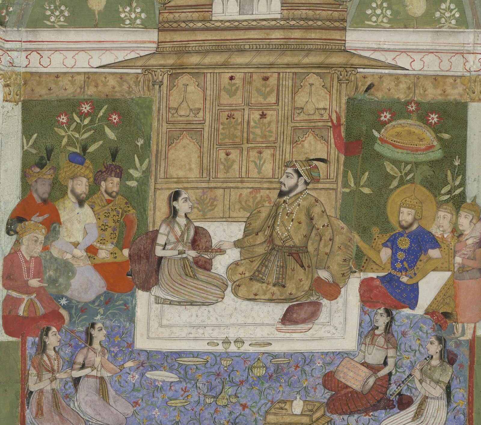 Anonymous:  Large Cross, Panel of Six Miniatures,  ca. 1600/ 1720, Schönbrunn Palace, Vienna