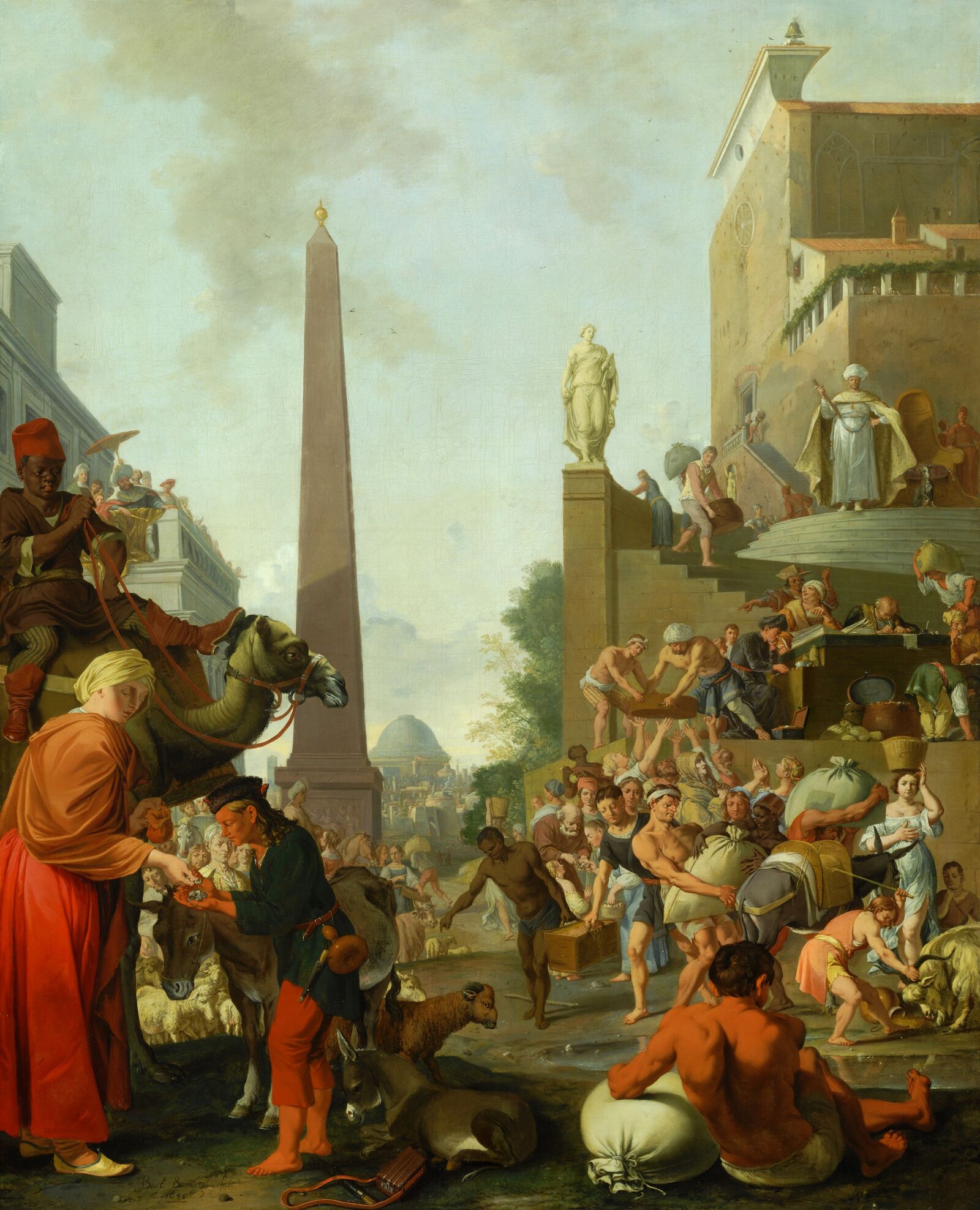 Bartholomeus Breenbergh:  Joseph Distributing Corn in Egypt , 1655, The Barber Institute of Fine Arts, Birmingham