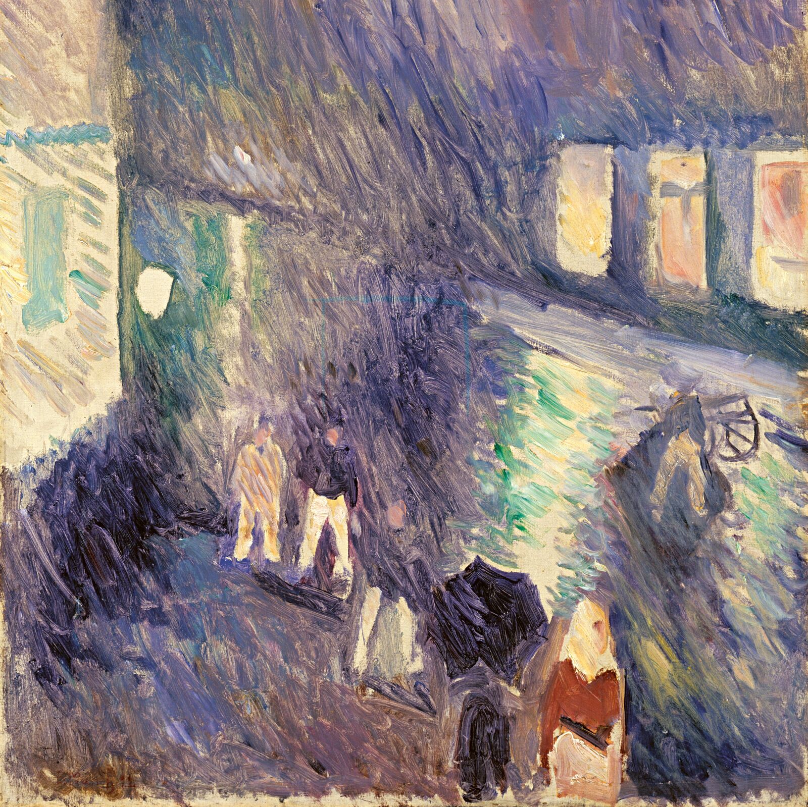 Wie hier der Pinselstrich das Bild regiert! Van Gogh hätte seine Freude gehabt.