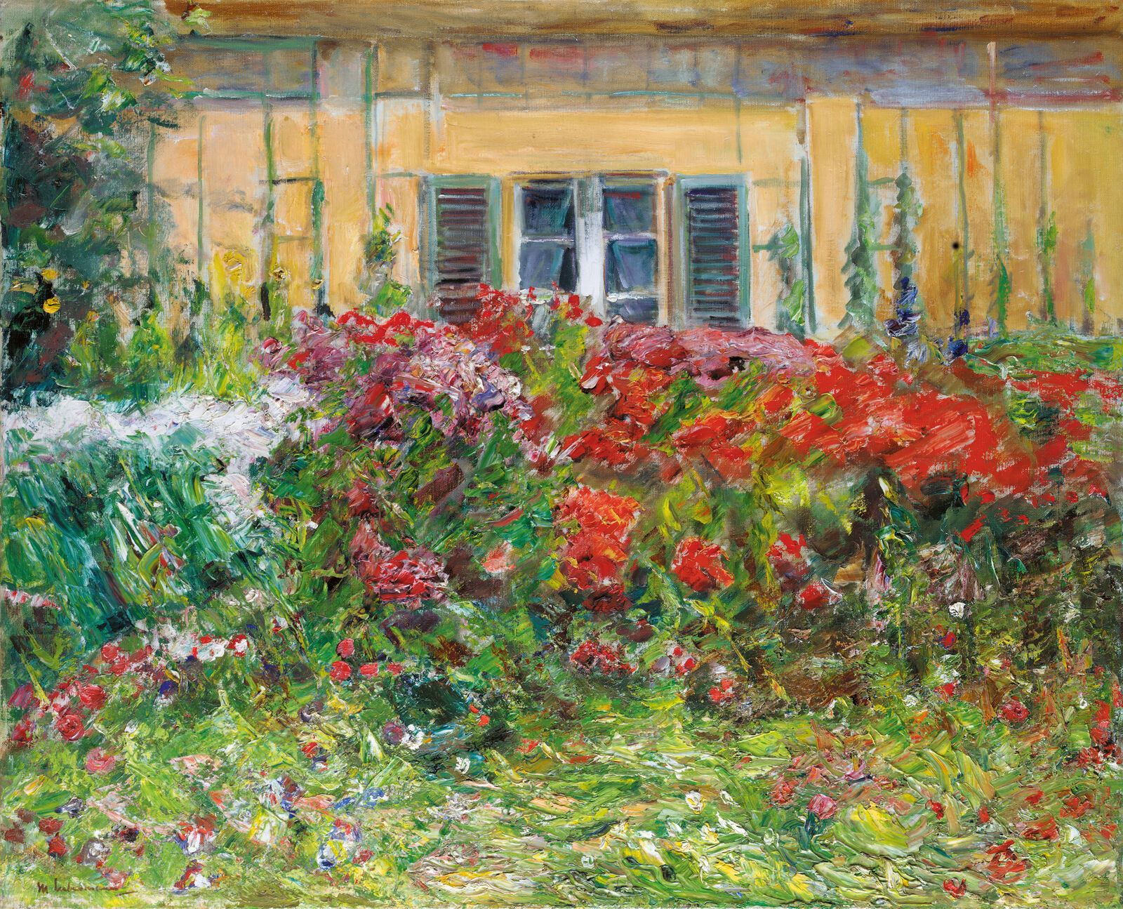  Max Liebermann, Perennials in Front of the Gardener’s House to the North, 1928 
