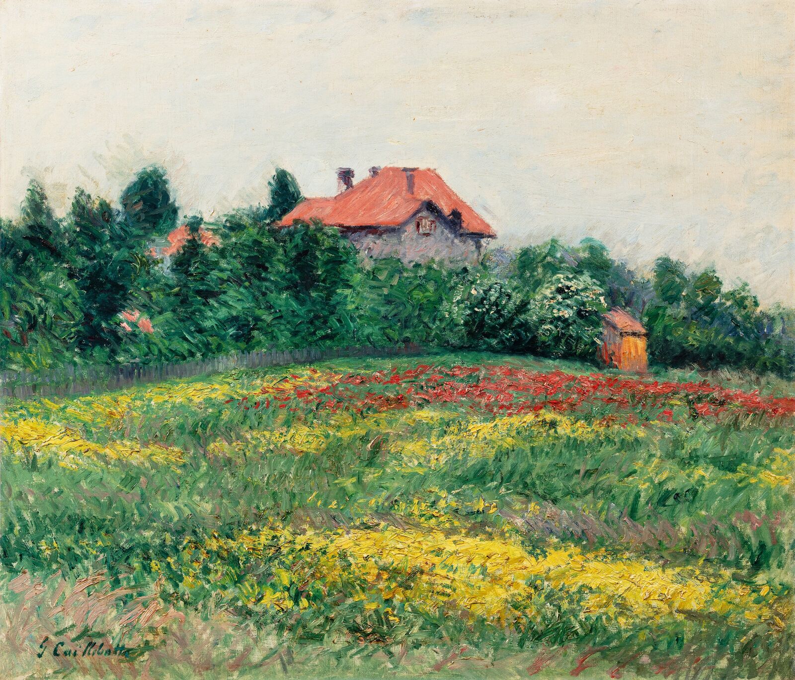Gustave Caillebotte:  Wilder Garten bei Le Petit Gennevilliers,  um 1882–1884