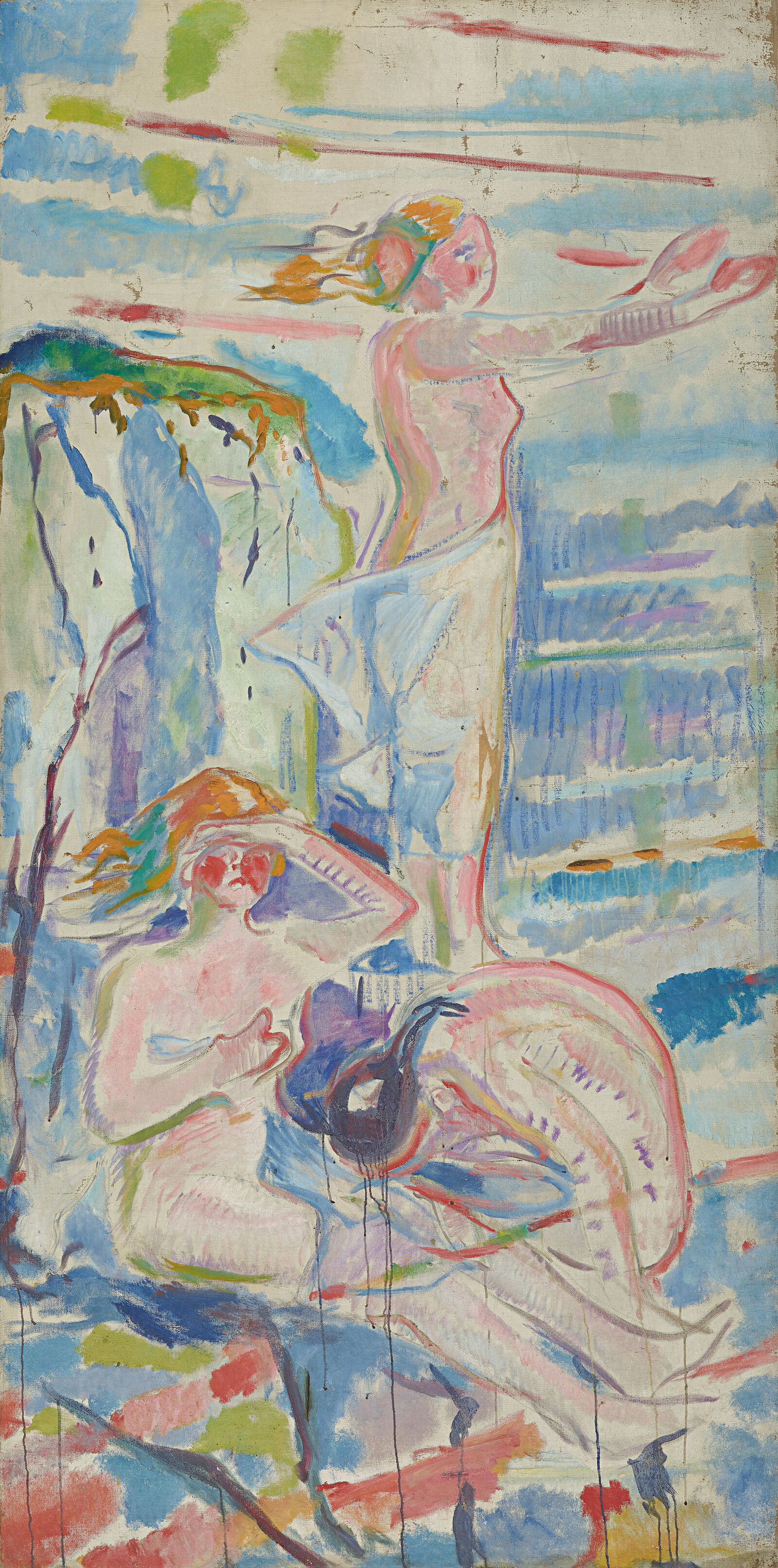 Die Frauenfiguren baden im Licht ...