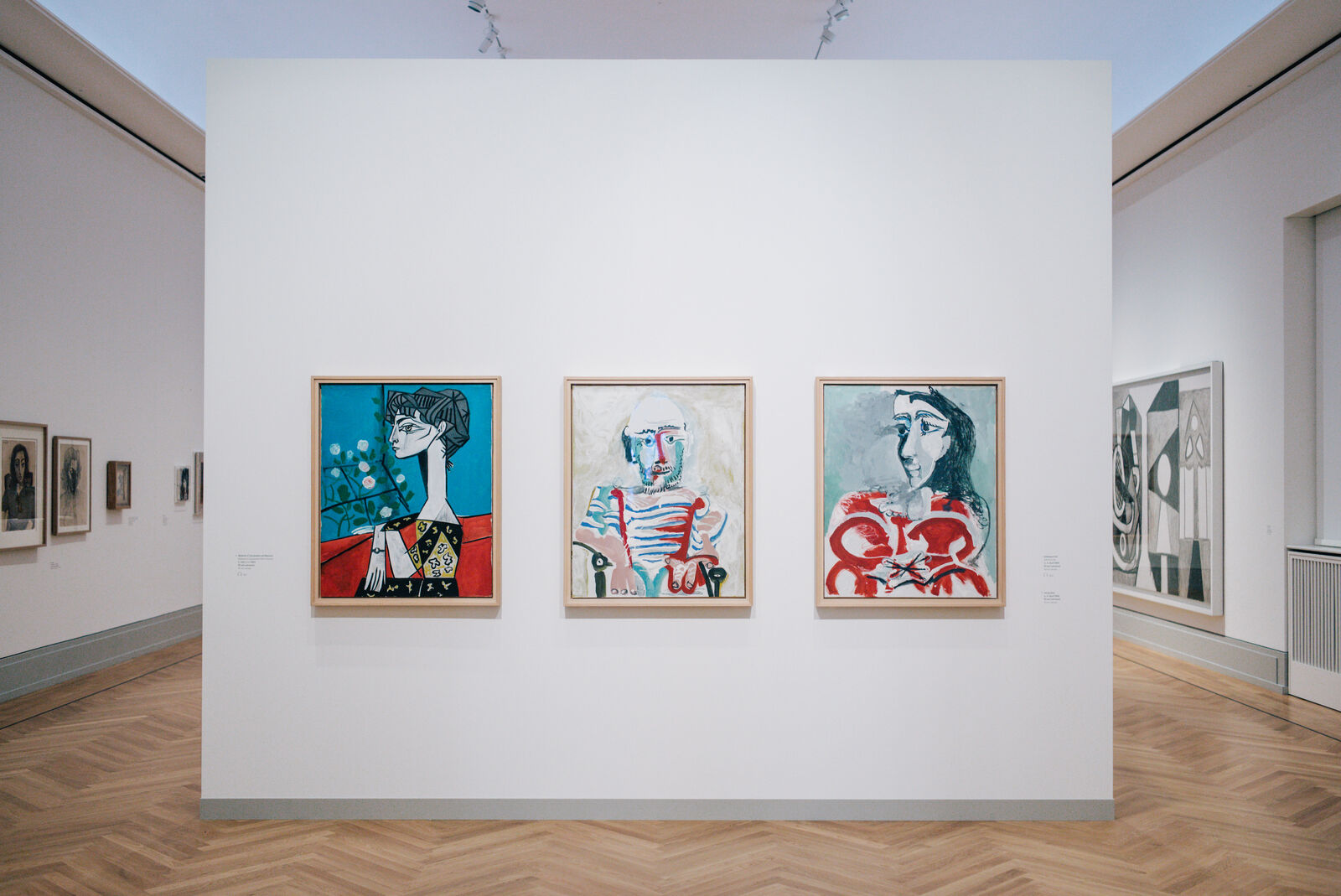 Pablo Picasso: Madame Z (Jacqueline mit Blumen), 1954; Selbstportrait, 1965; Jacqueline, 1965