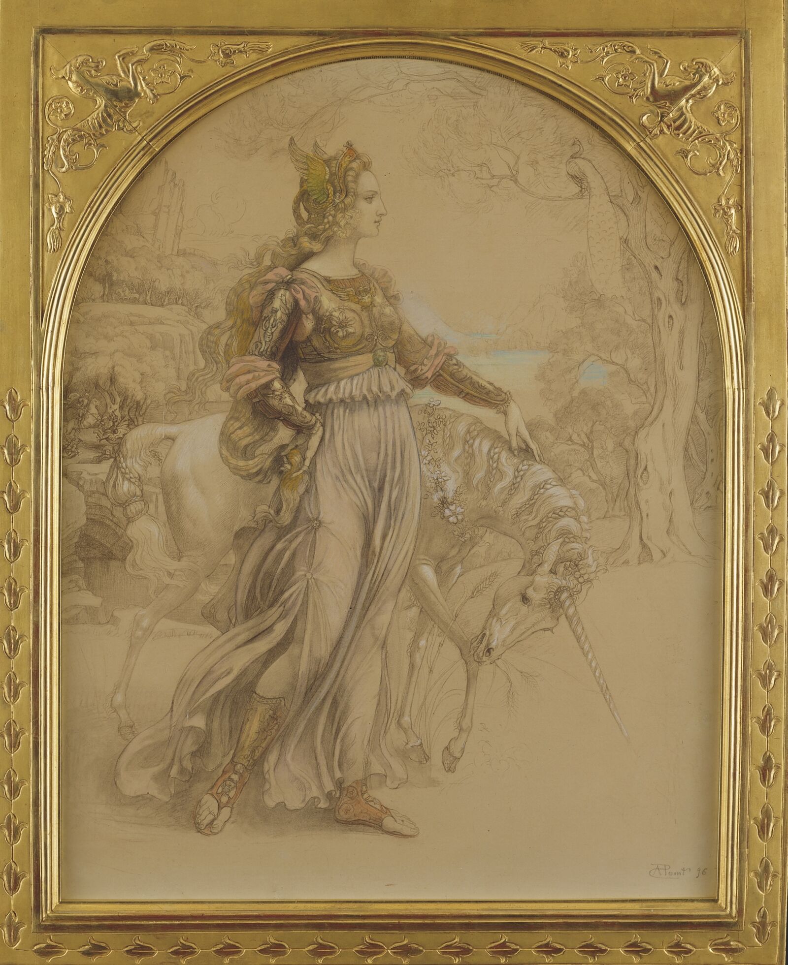 The renaissance of the unicorn: born in Algiers, the artist belonged to the Symbolist movement in Paris.