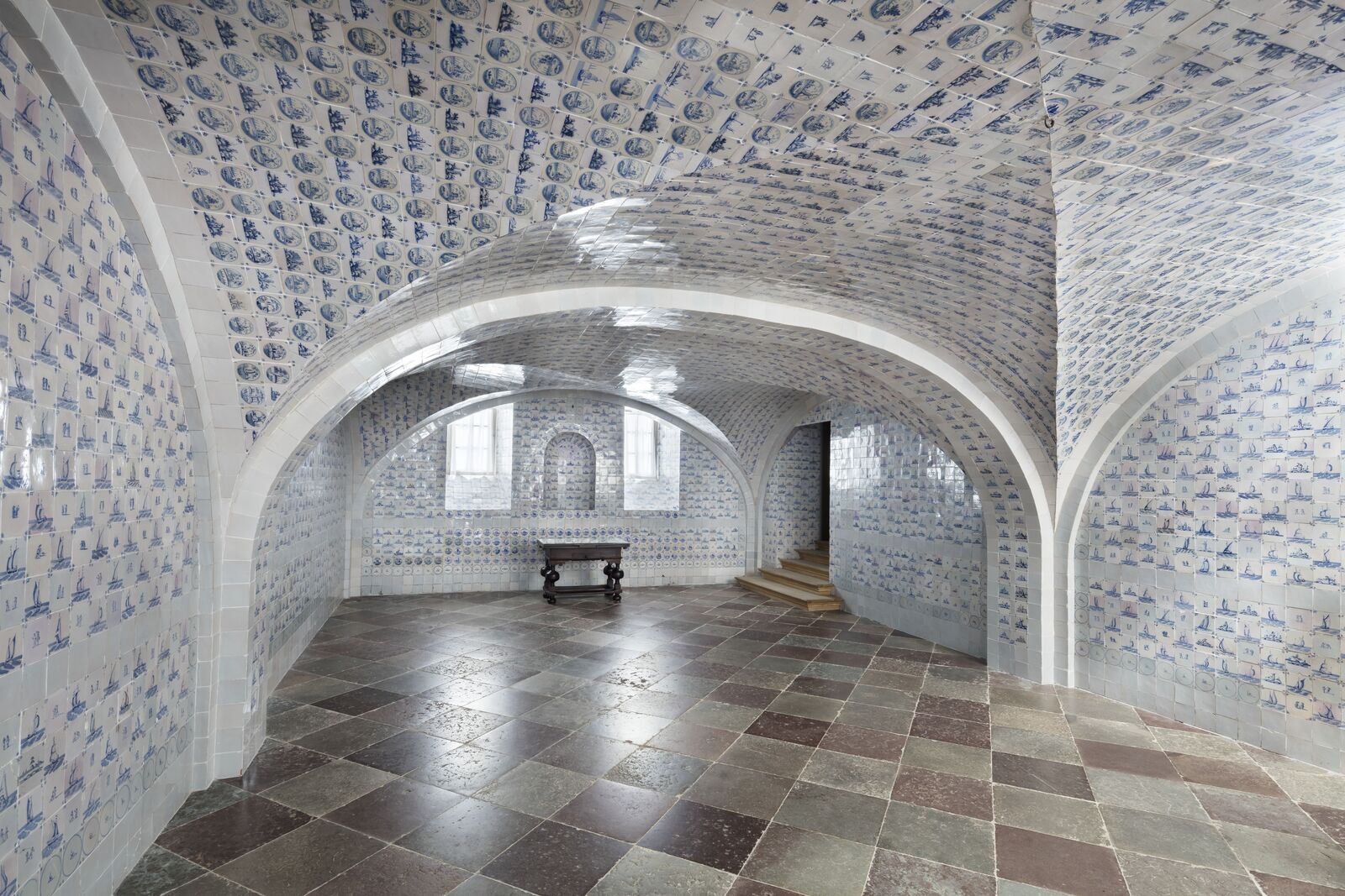 Der Fliesensaal im Schloss Caputh