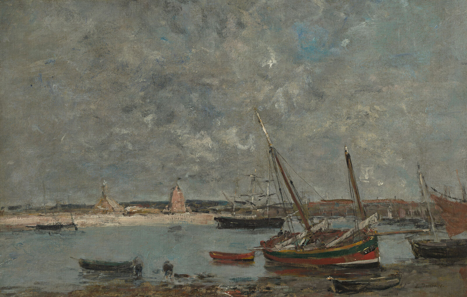 Eugène Boudin: Camaret: The Port ,  1876