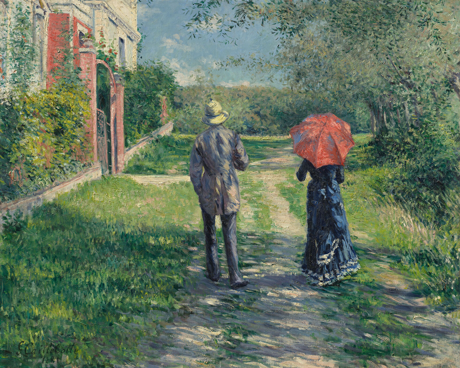 Gustave Caillebotte:  Paar beim Spaziergang,  1881
