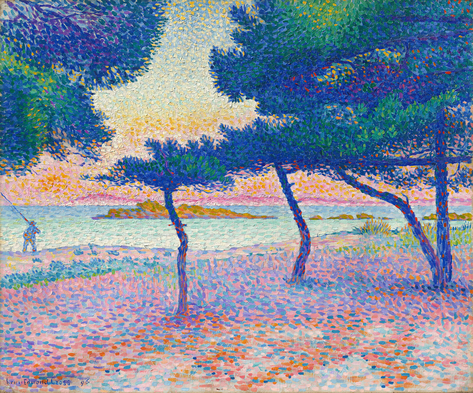 Henri-Edmond Cross:  The Beach at Saint-Clair,  1896