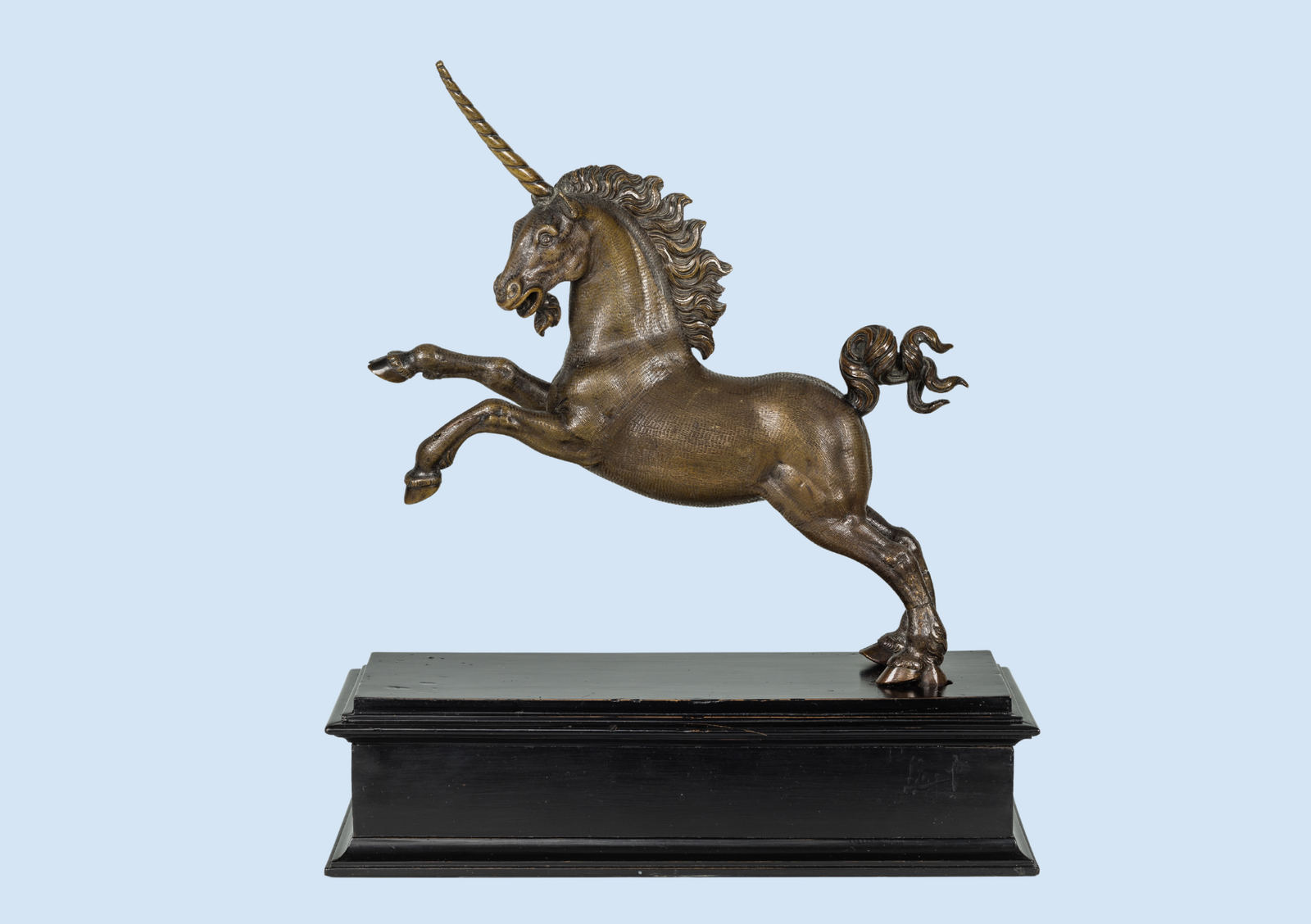 Ready to spring: unicorns can be strong and powerful.