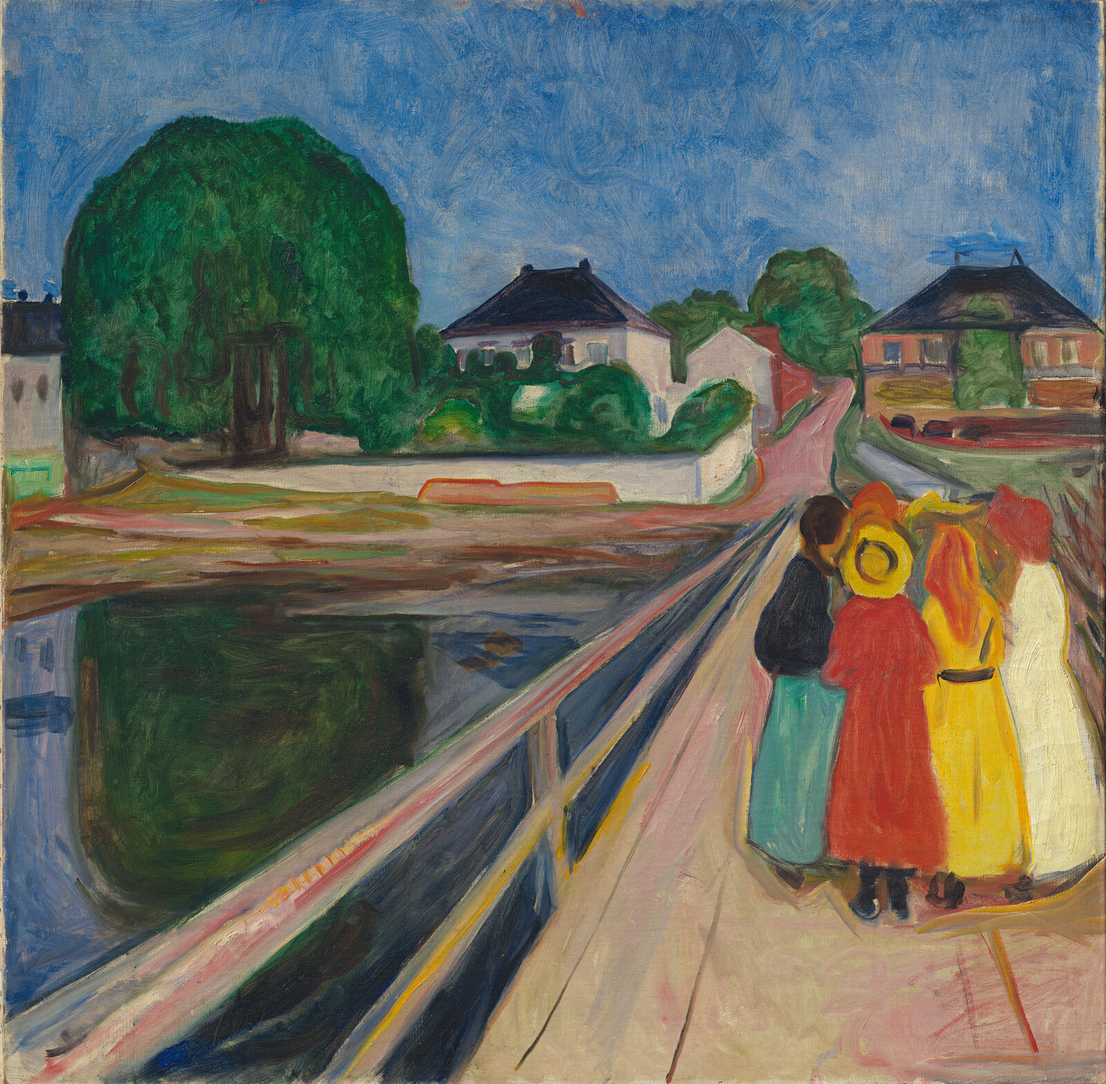 Edvard Munch: Die Mädchen auf der Brücke, 1902