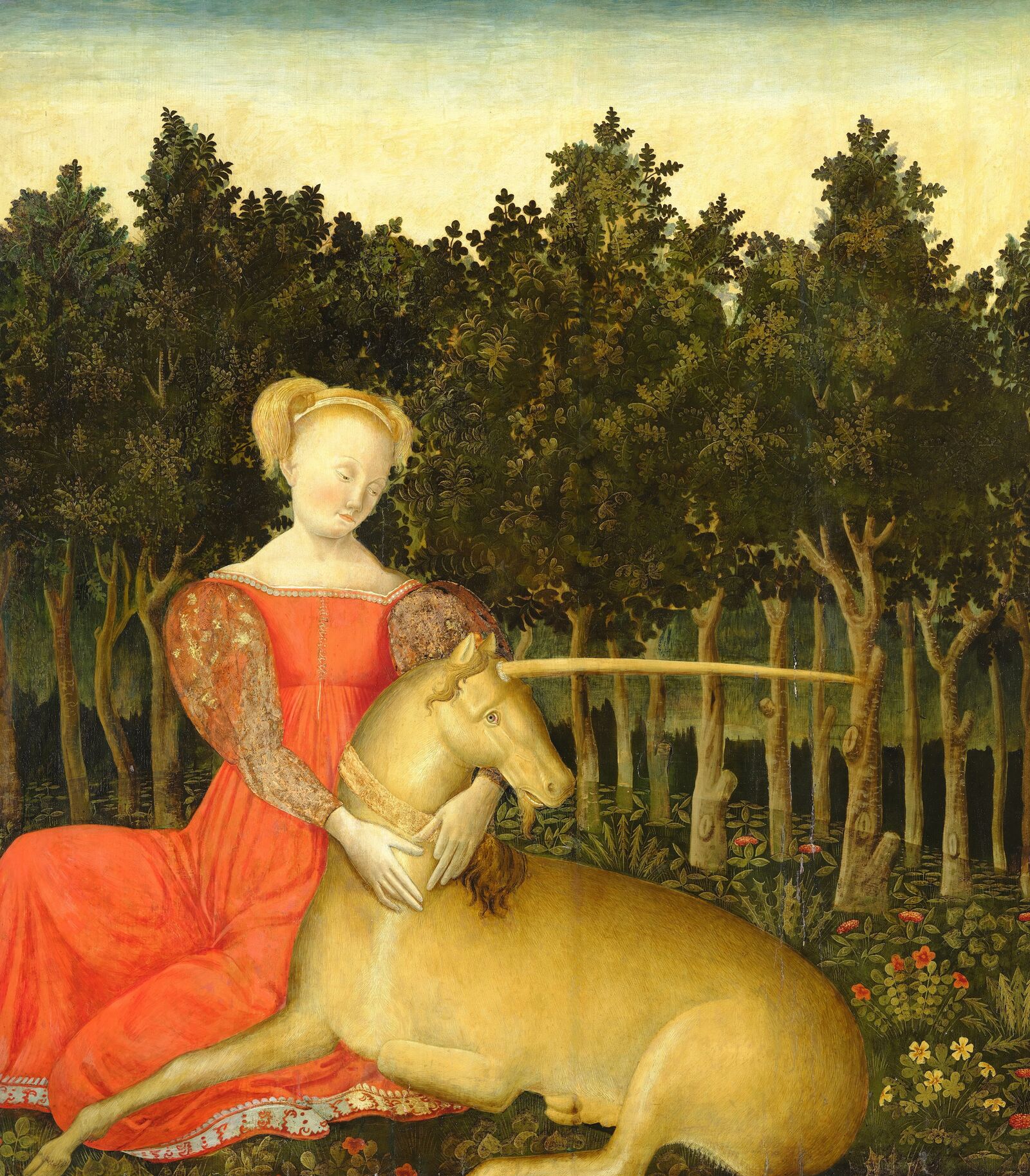 Meister des Paris-Urteils (Florenz), Frau mit Einhorn , Mitte 15. Jahrhundert
Keresztény Múzeum, Esztergom