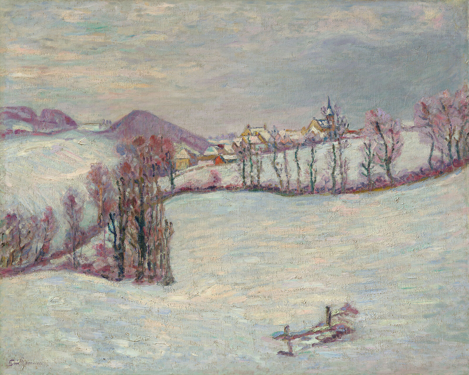 Armand Guillaumin:  Blick auf den Puy de Dôme,  um 1899