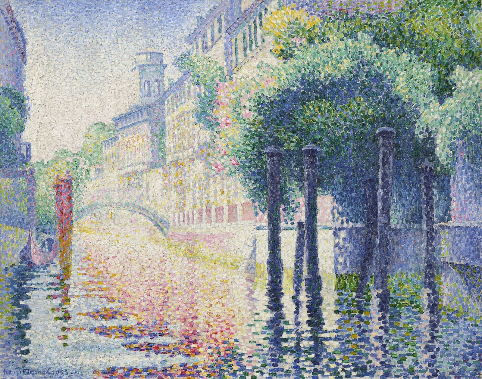 Henri-Edmond Cross:  Rio San Trovaso, Venice,  1903/04