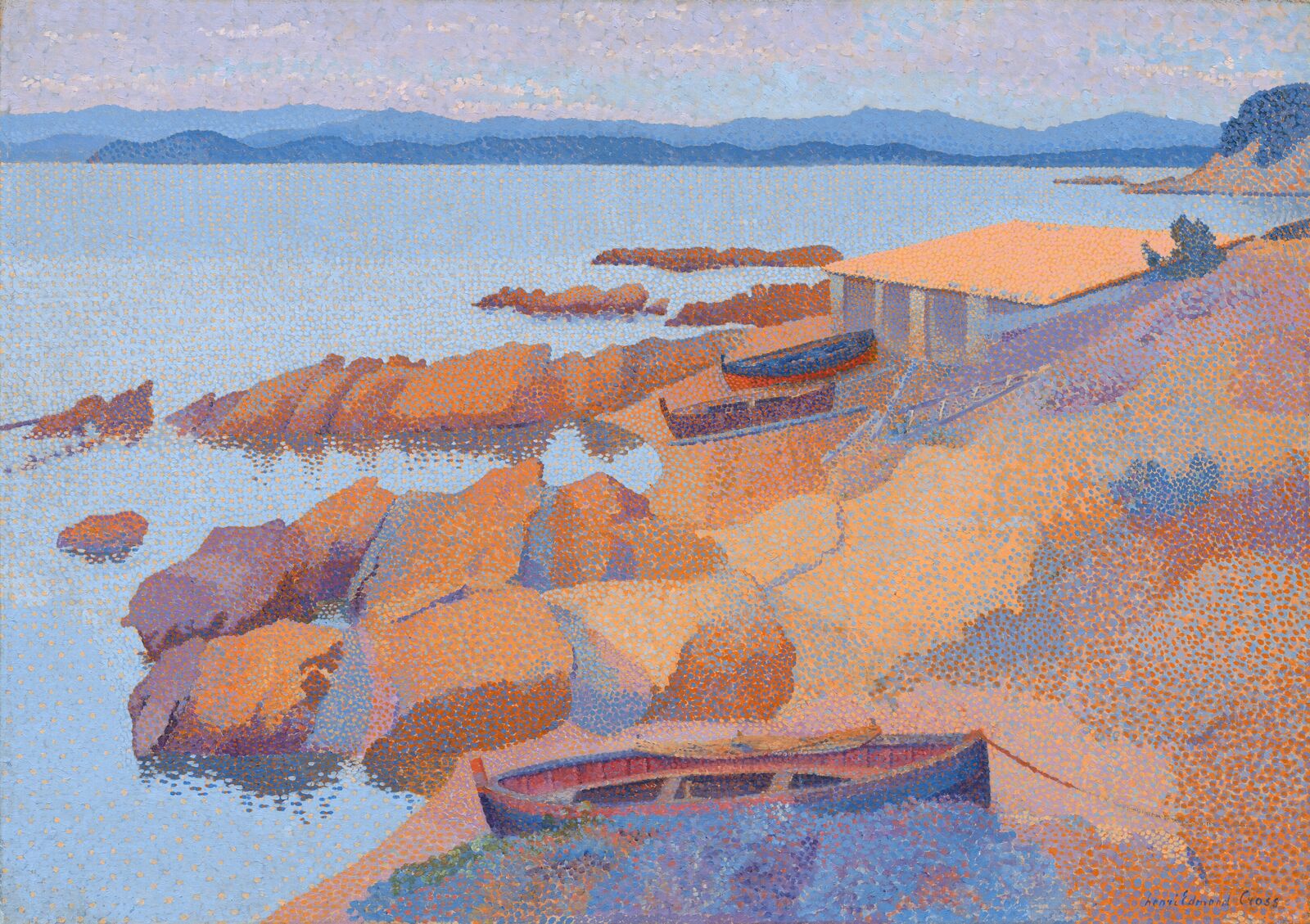  Henri-Edmond Cross,&nbsp; Calanque des Antibois , 1891/92, National Gallery of Art, Washington D.C. 
