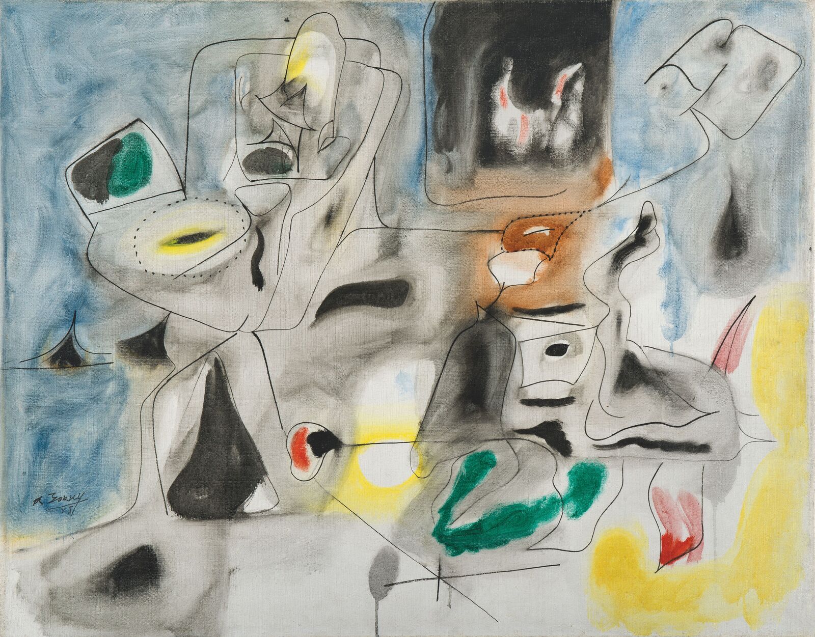 Arshile Gorky wurde in Armenien geboren und floh vor dem Völkermord an den Armeniern in die USA. Mit seinen poetisch-expressiven Bildern an der Schnittstelle zwischen Surrealismus und Abstraktem Expressionismus zählt Gorky zu den zentralen Figuren in der New Yorker Kunstszene der 1940er Jahre.