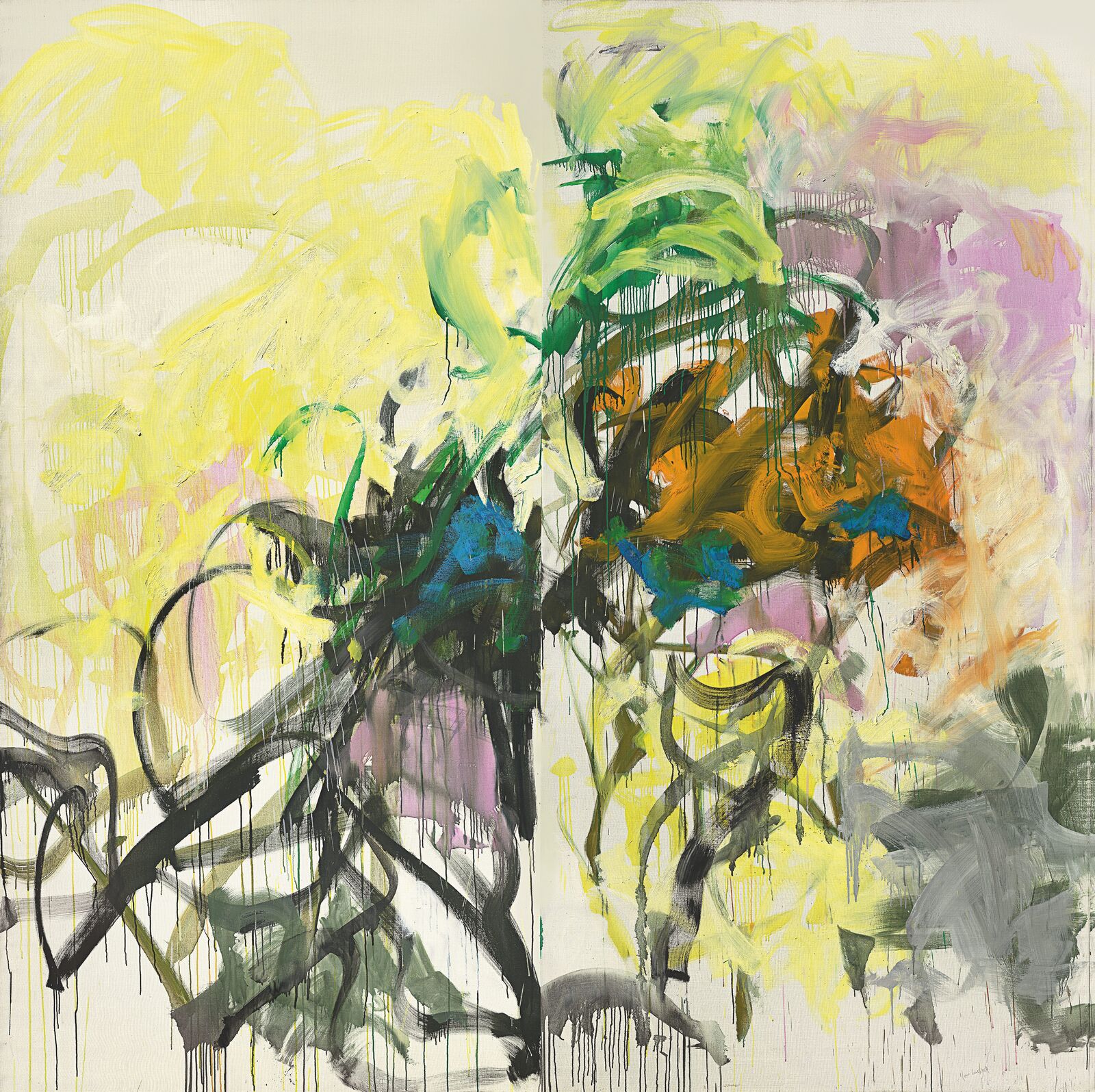 1958 war Joan Mitchell, wie auch Sam Francis, in der Londoner Ausstellung Abstract Impressionism vertreten. Die Werke beider Künstler werden als malerisches Erbe des Impressionismus gesehen.