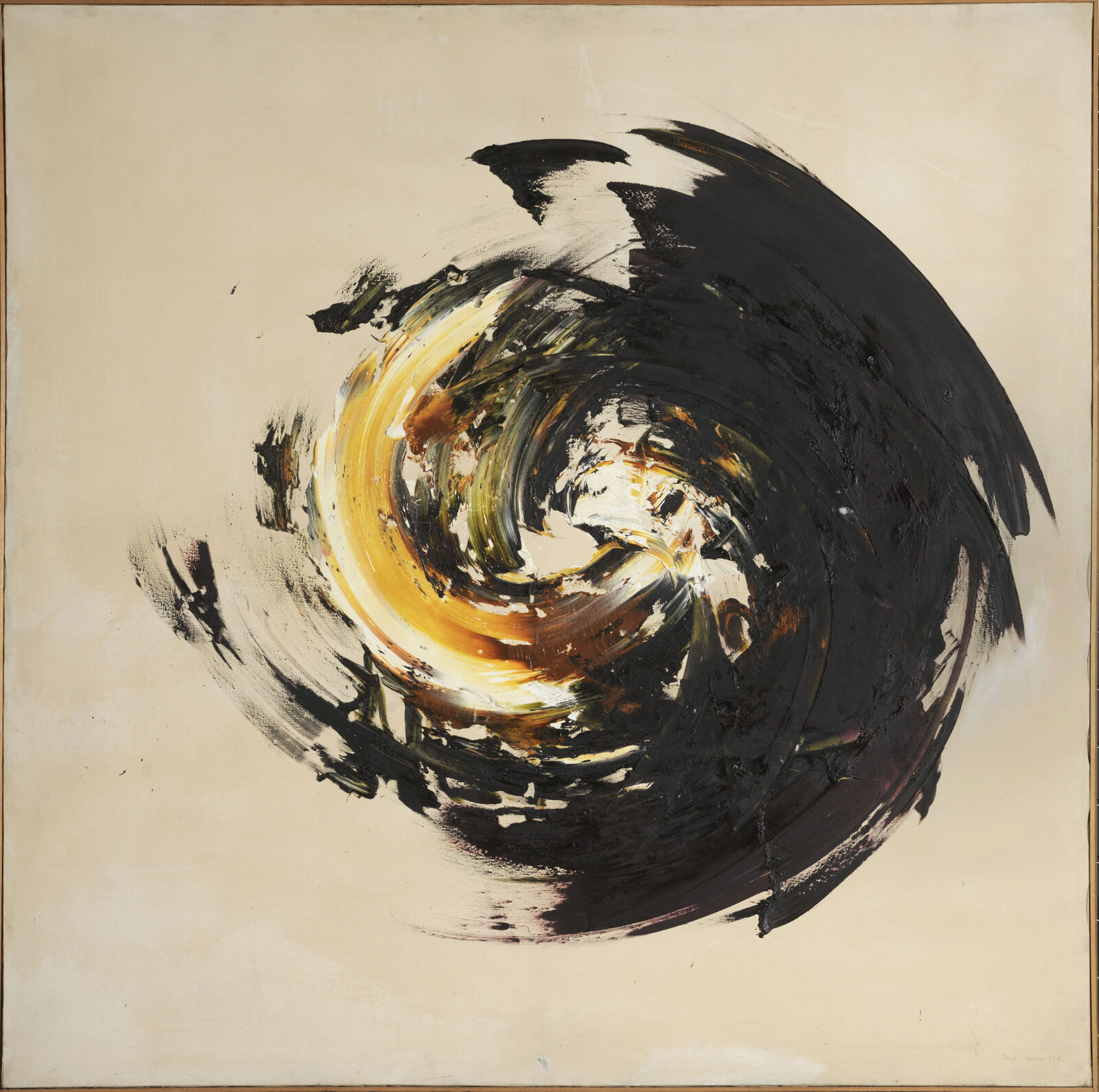 Judit Reigl, Dominanzzentrum , 1958, Centre Pompidou, Musée national d’art moderne/Centre de création industrielle, Paris, Schenkung der Künstlerin 2011