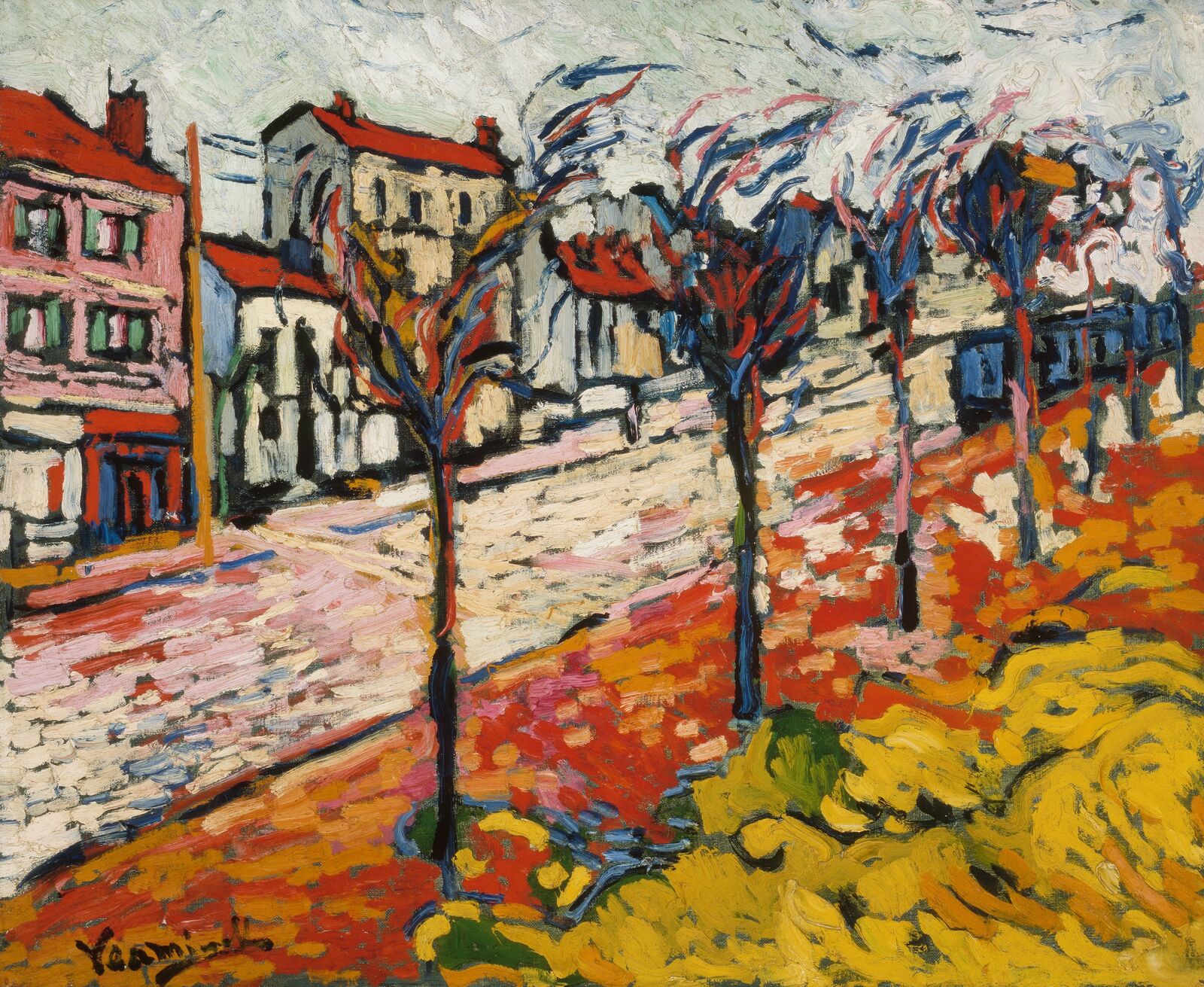 Maurice de Vlaminck:  Vorstädtische Landschaft,  1905, Museum of Fine Arts, Boston