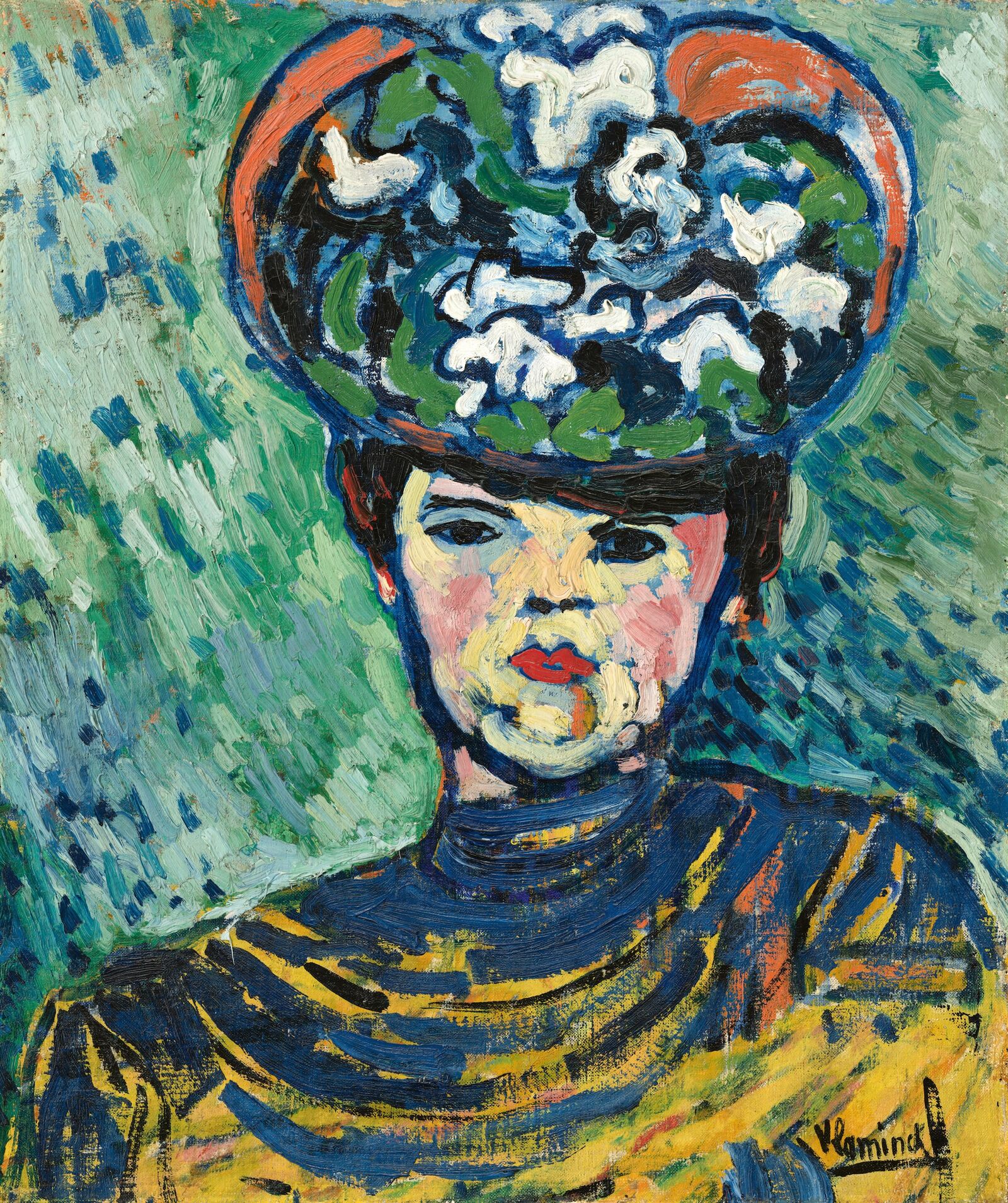 Maurice de Vlaminck: Frau mit Hut, 1905, National Gallery of Art, Washington, D. C.